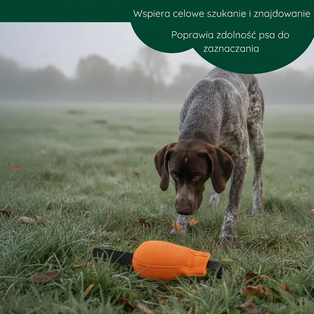 Romneys Dummy Ball SpeedUp! | 150 g | NOWOŚĆ | Z ekstra długą tasiemką do rzucania (pomarańczowa)