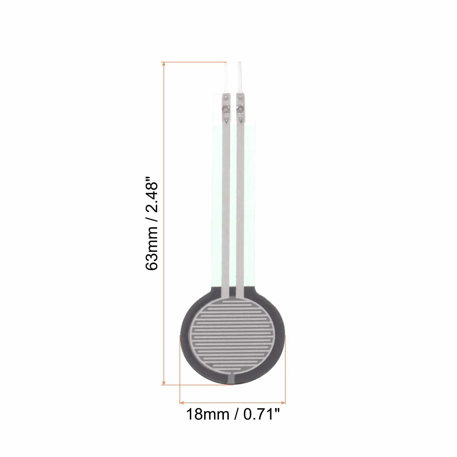QUARKZMAN FSR402B cienkowarstwowy czujnik ciśnienia, 0 – 10 kg, podkładka do czujników obciążeniowych, do inteligentnego domu, instrumentów, 1 opakowanie