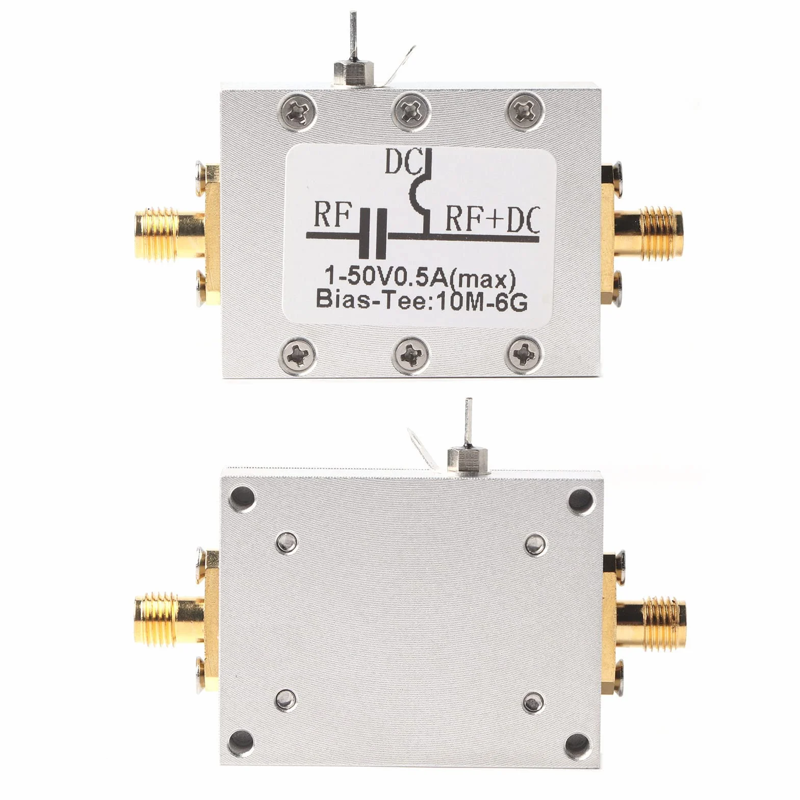 ANGGREK 10MHz 6GHz Bias Tee, Szerokopasmowy Koaksjalny Blok DC do Testów i Pomiarów