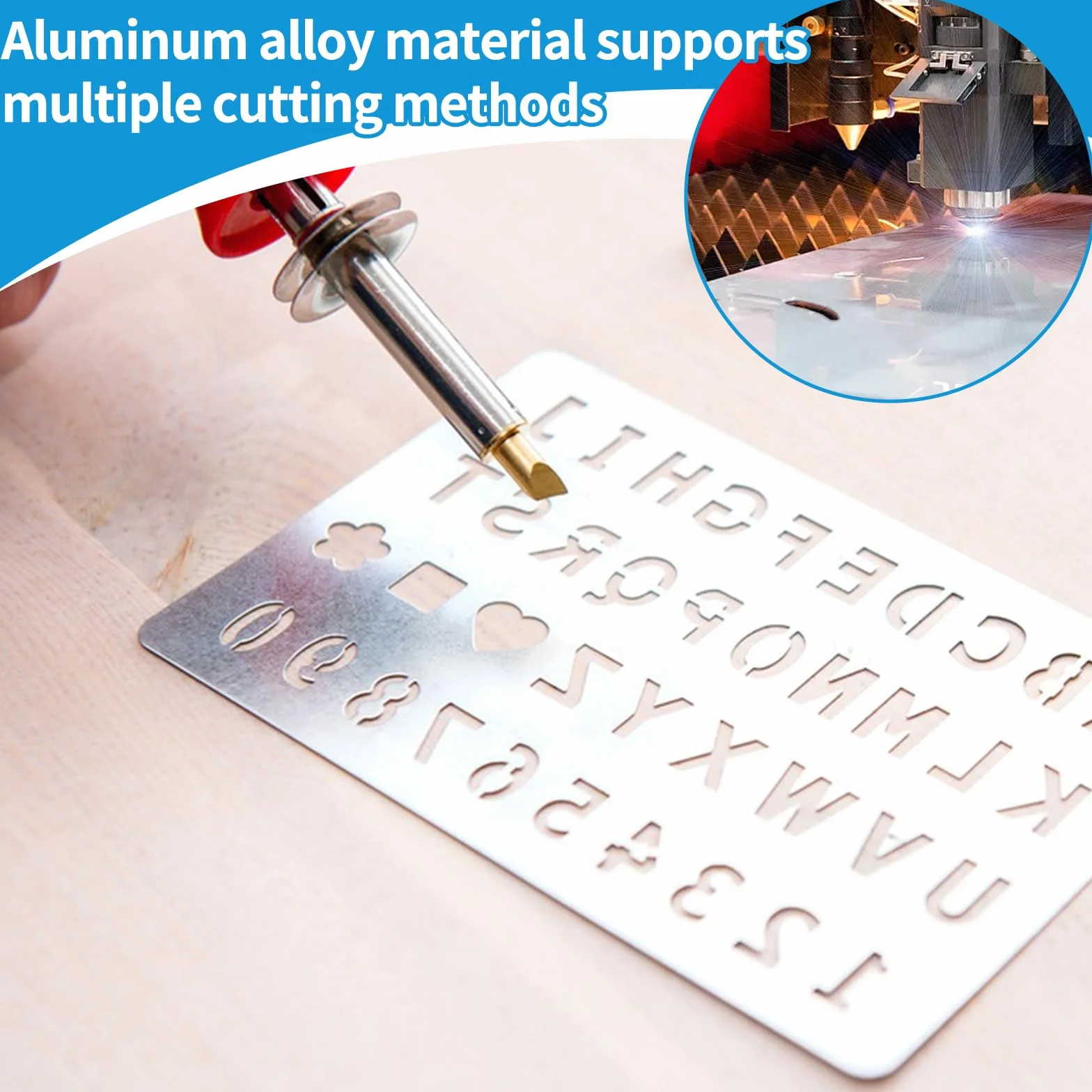 Blacha aluminiowa 0,5 mm 30x20 cm płyta z folią ochronną 8 sztuk