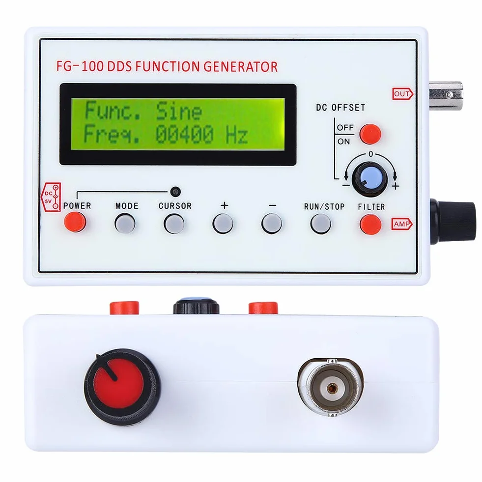 Generator Sygnału Funkcji DDS FG-100 1Hz-500kHz Miernik Częstotliwości