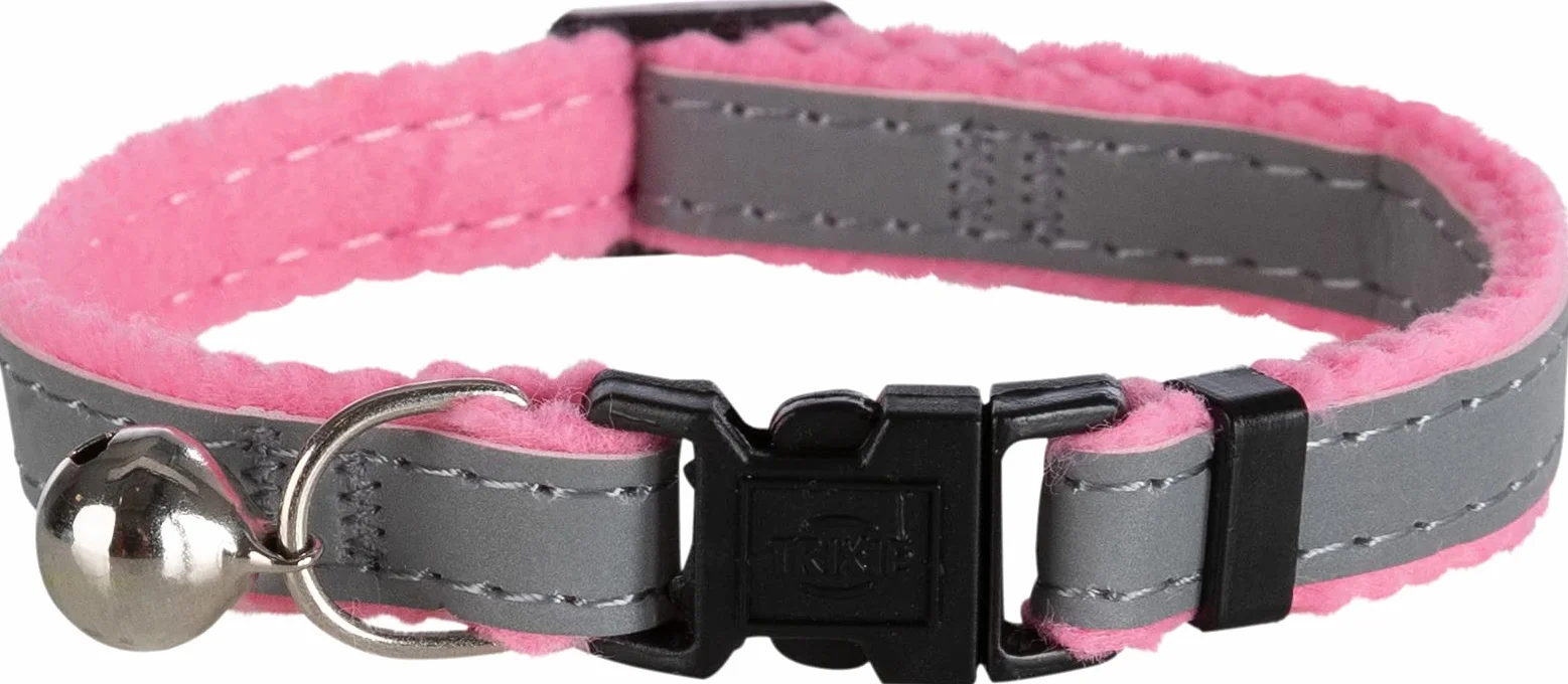 Trixie Active Obroża dla Kota, Różowy/Szary, 21 cm