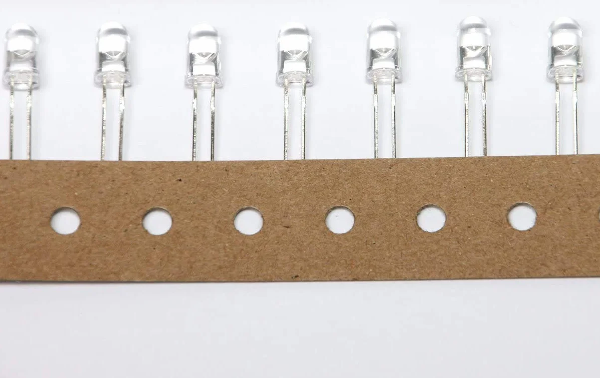 LED 10 mm kolor biały 140000mcd 5 sztuk białe diody świecące ok. 3 V Dioda 2 Pin LED obudowa przezroczysta
