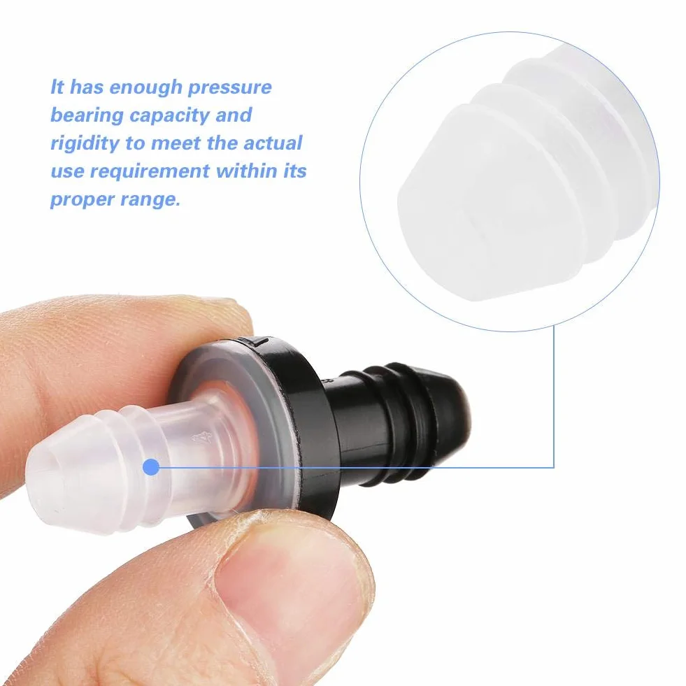 Zawór zwrotny membranowy 3/8" 10 mm PP silikon do żrących chemikaliów