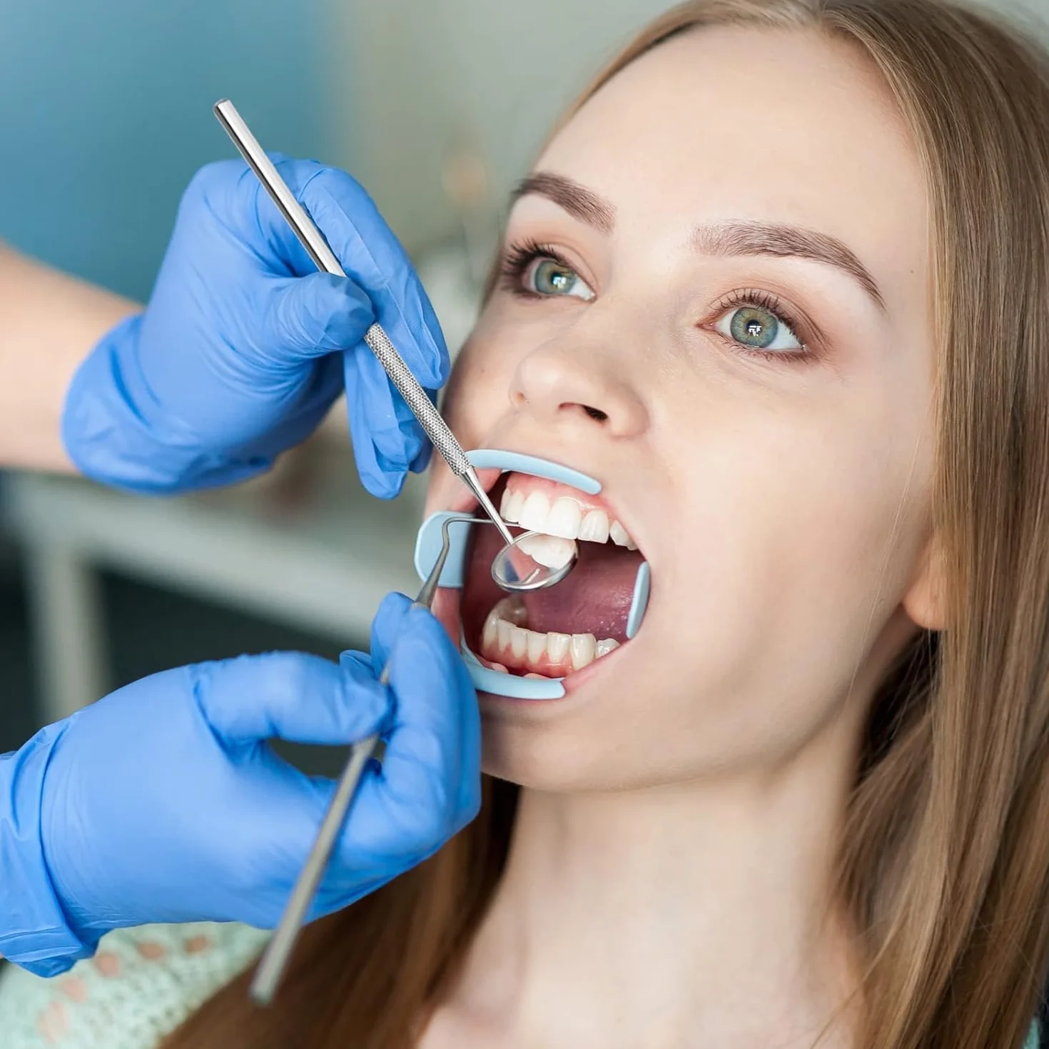 YSCARE Lusterko dentystyczne do ust, lusterko inspekcyjne, do pielęgnacji zębów, zestaw do pielęgnacji jamy ustnej, kontrola jamy ustnej, narzędzie przedłużające, nadaje się również do przedłużania