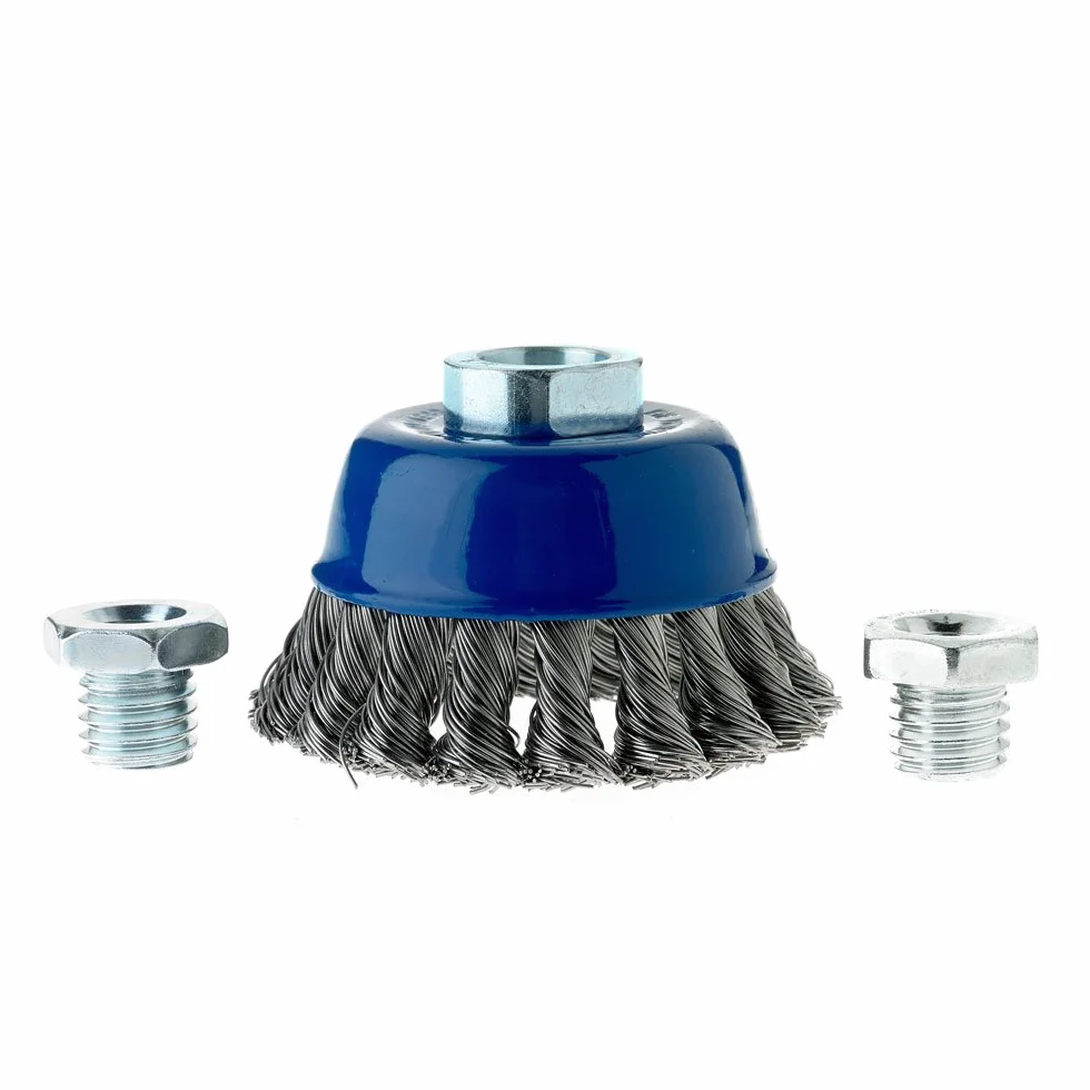 Szczotka do kubka ze stali nierdzewnej 2-3/4" x 5/8"-11 M10 do szlifierek kątowych Mercer Industries