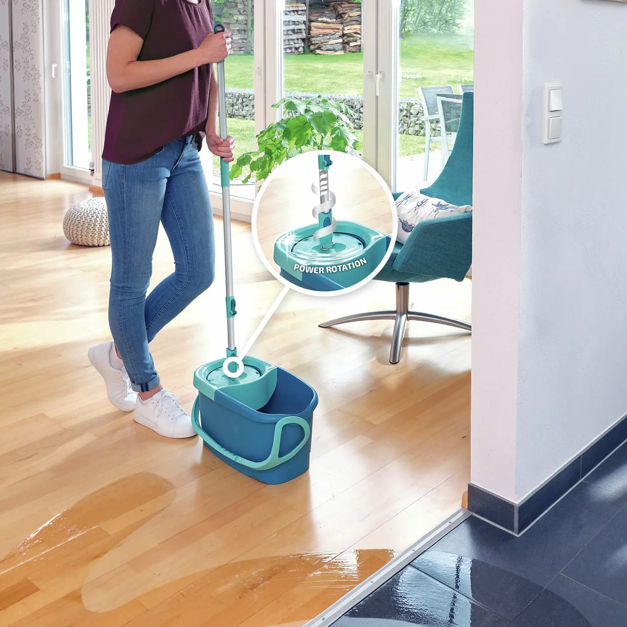Leifheit Ergo Mop Set Rotazione Disco