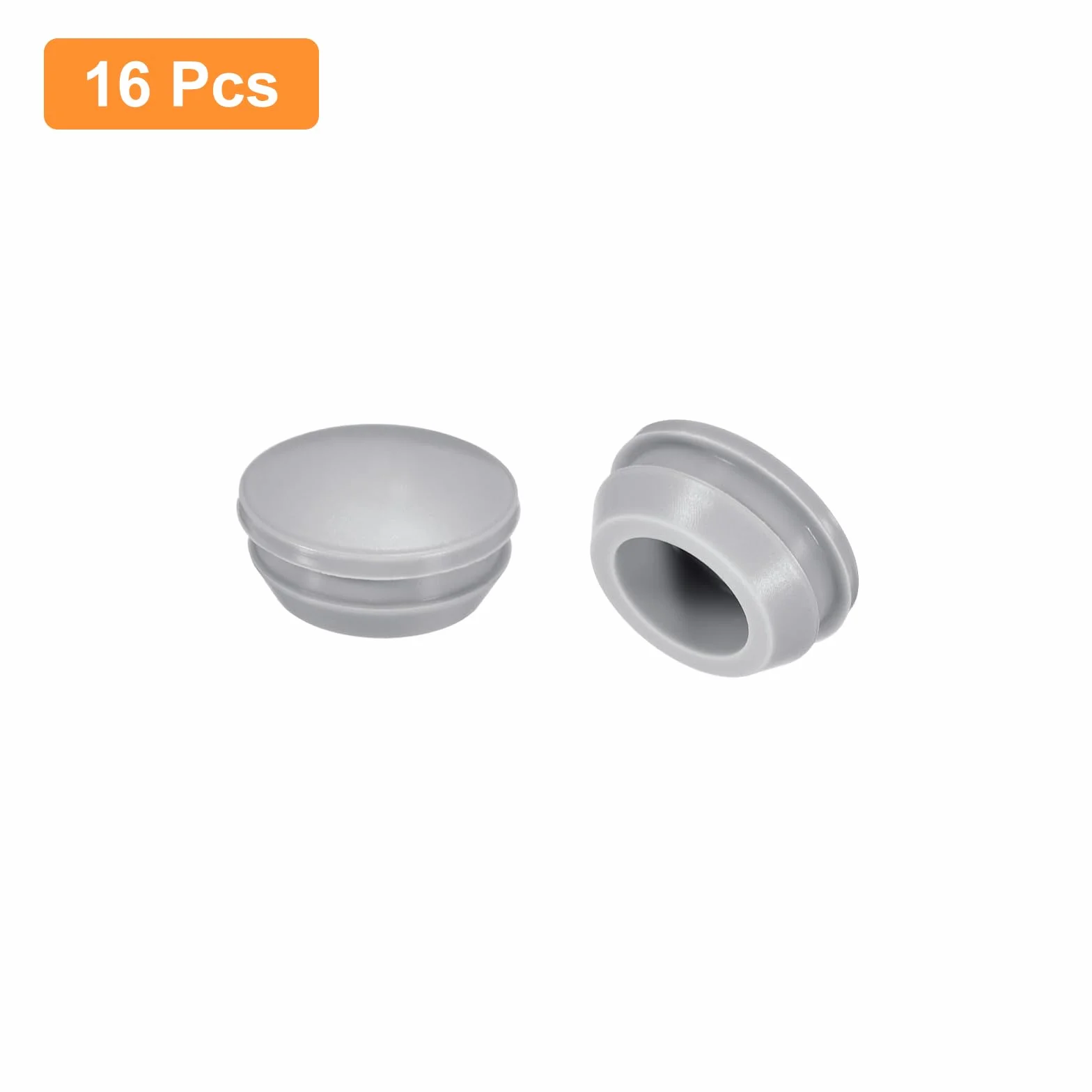QUARKZMAN Silikonowe zatyczki do otworów 14-15 mm, wodoszczelne zatyczki do rur metalowych, szare