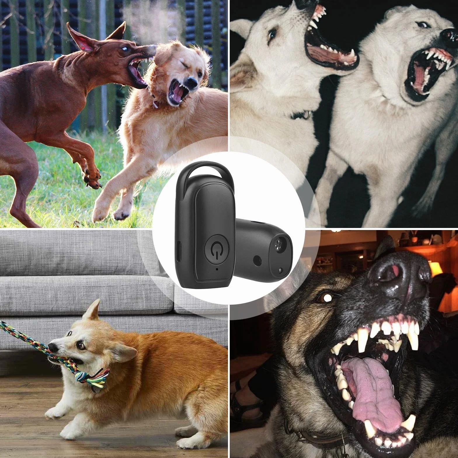 Anti Barking Device Dogs, długi zakres ultradźwiękowa kontrola korka, akumulator dla, korek barkingowy, narzędzie do treningu dźwiękowego do użytku w pomieszczeniach, na zewnątrz 3 x 2,6 x 5 cm