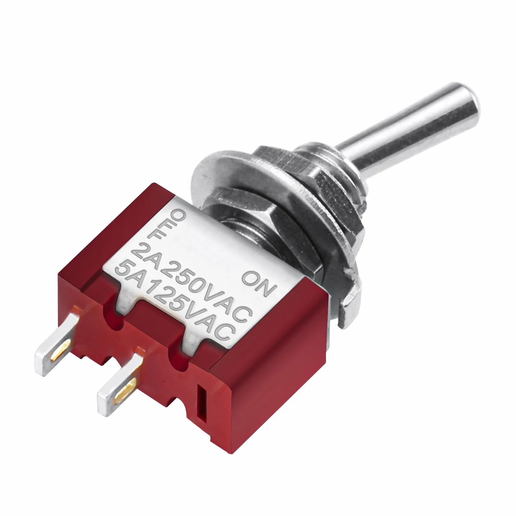 Heschen miniaturowy przełącznik MTS-101 ON-OFF SPDT 2-biegunowy 2A 250V 5A 120V UR 5 szt.
