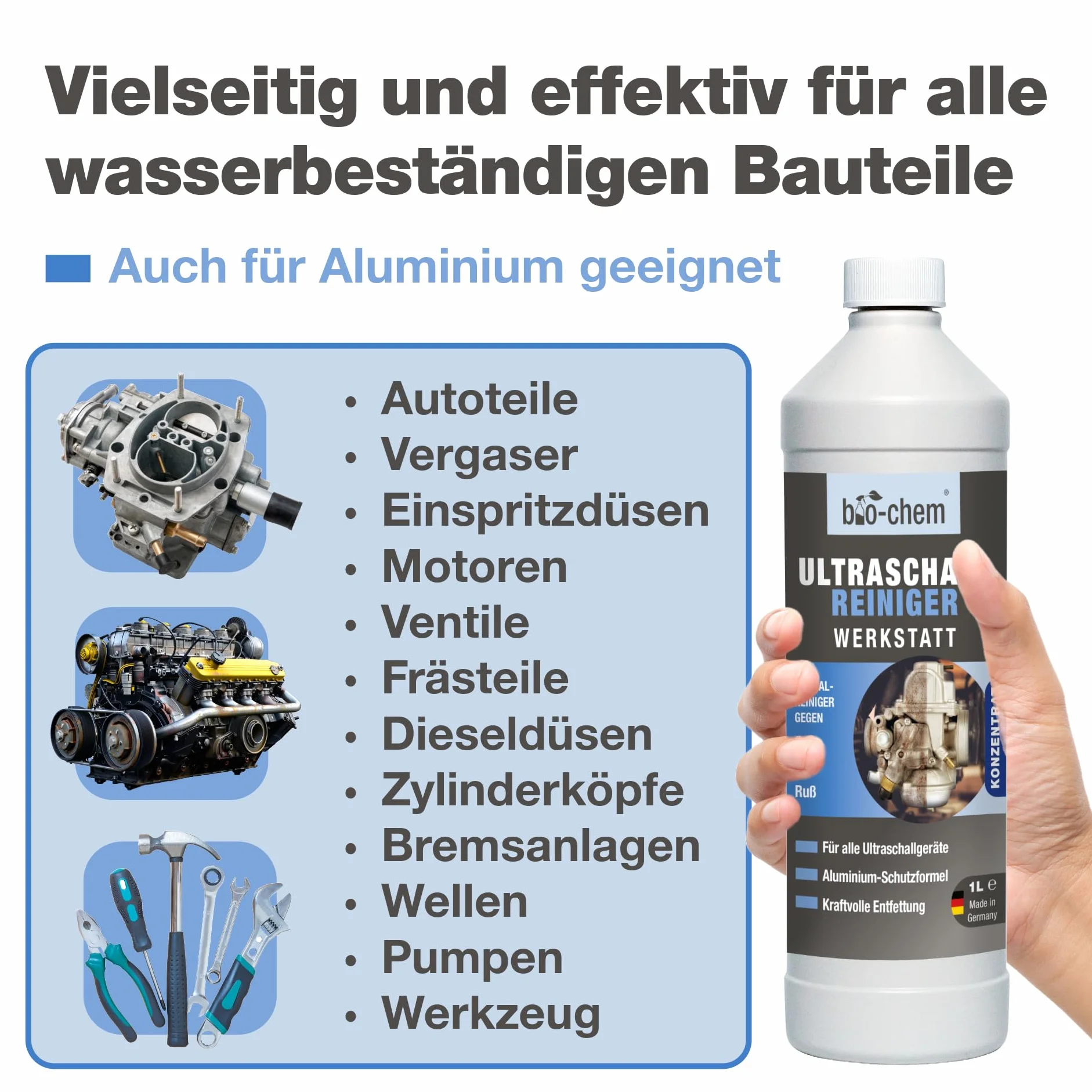 bio-chem Koncentrat do myjki ultradźwiękowej 5 L do gaźników metalu aluminium
