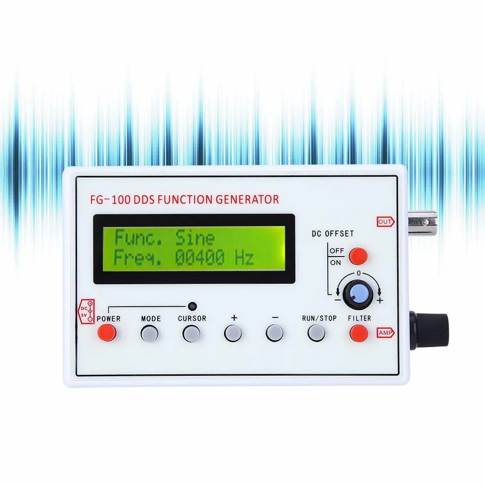 FG-100 Generator Funkcji DDS 1Hz-500kHz Źródło Sygnału