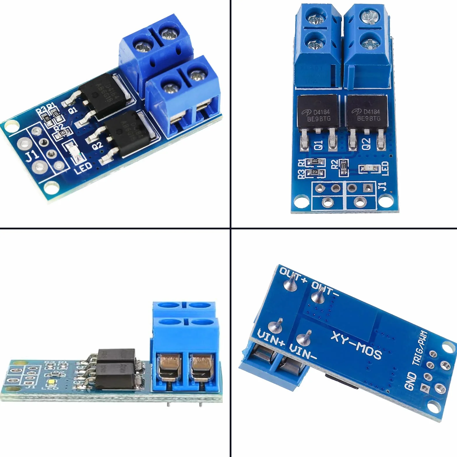 20 szt. DC 5V-36V 400W FET Przekaźnik Przełącznik Moduł Sterowania Płyta z podwójnym Mosfetem Moduł sterujący Przełącznik dualny Wysokowydajny moduł sterujący PWM Regulator Płyta sterująca Moduł