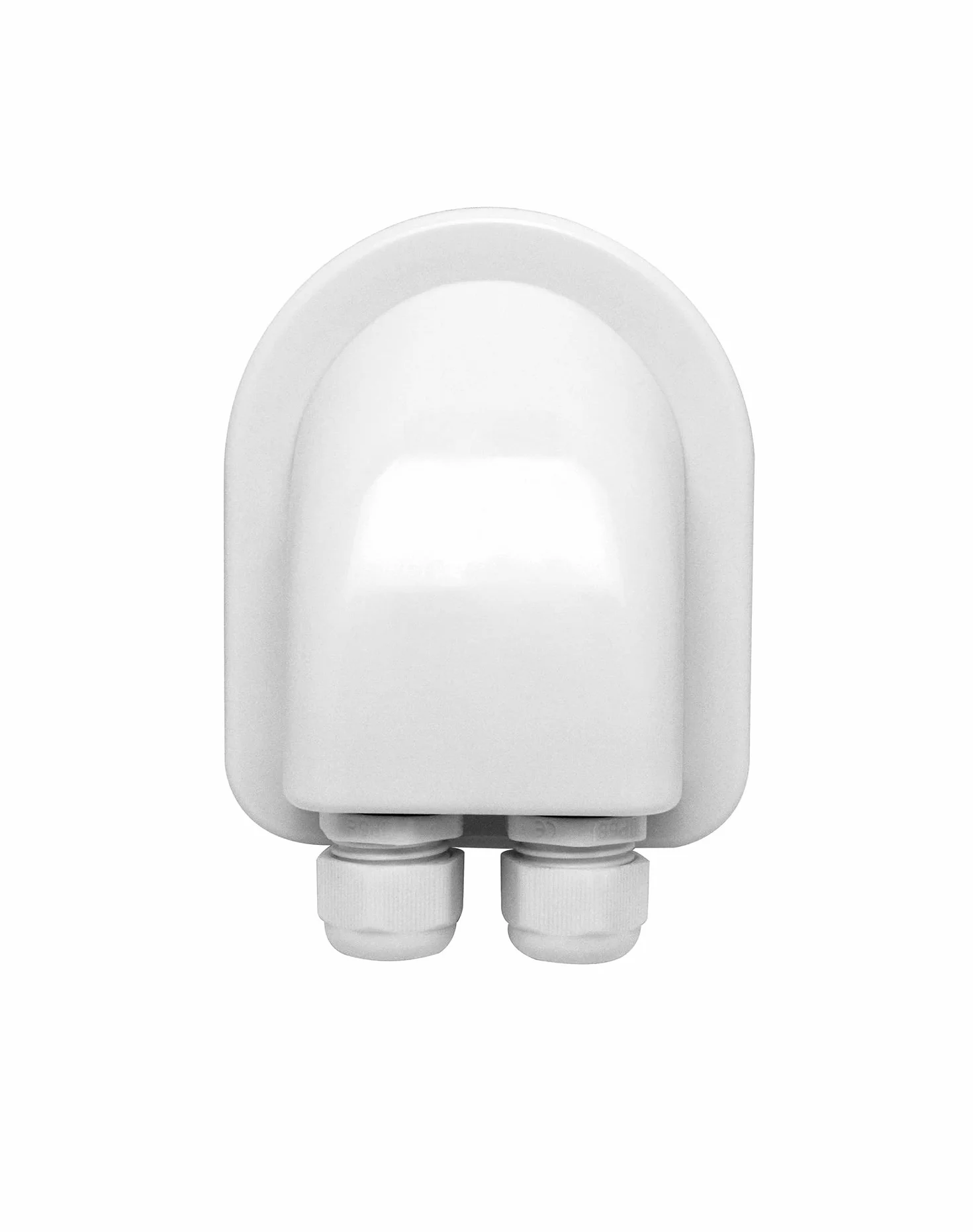 QWORK® 4 sztuka kanał dachowy IP68 wodoodporny ABS podwójny kanał kablowy do słonecznej klimatyzacji satelitarnej przyczepa kempingowa łódź;