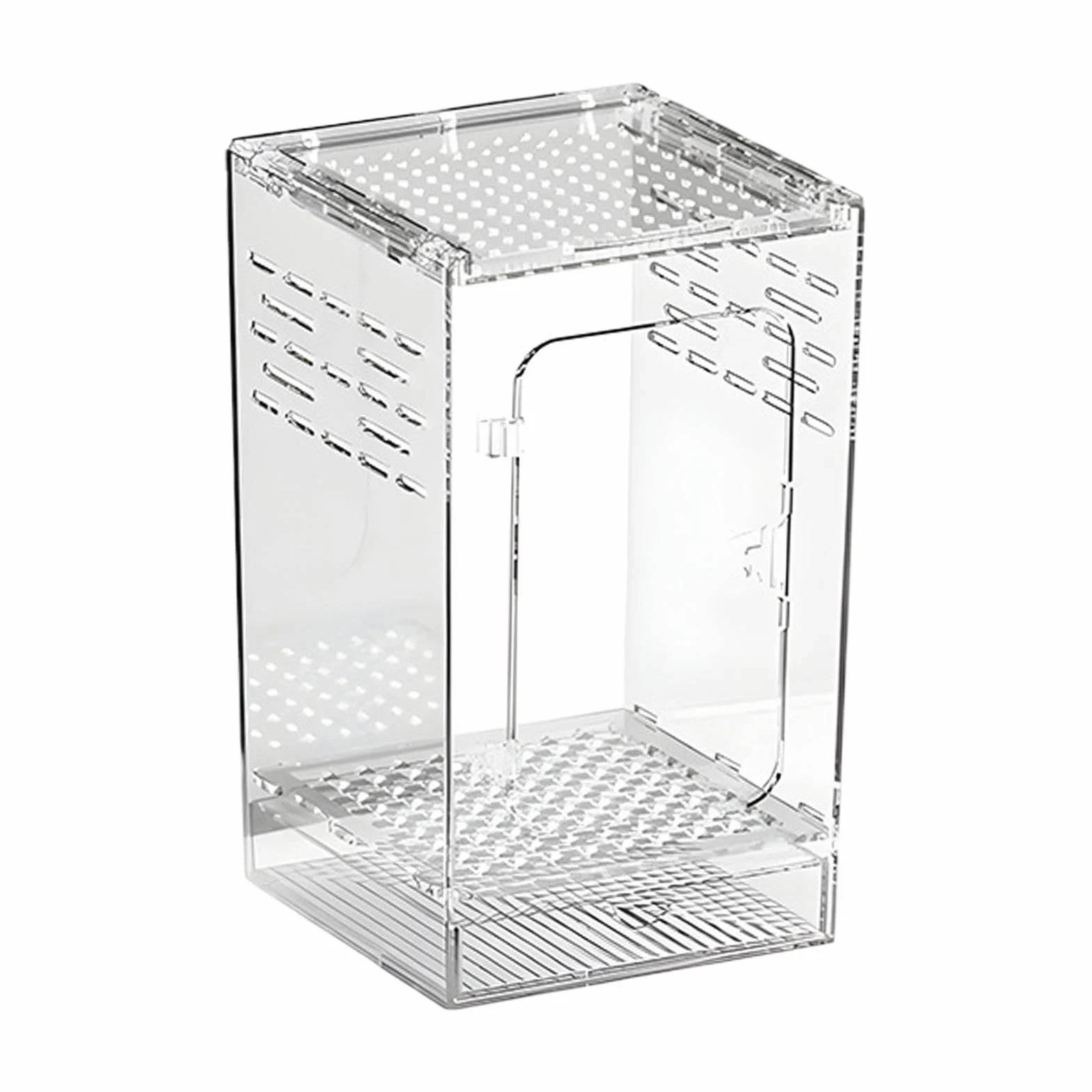 Terrarium dla Skakuna Akrylowa pełna transparentność oddychające terrarium | Terrarium dla małych gadów dla jaszczurek, ślimaków, żab, węży, pustelników
