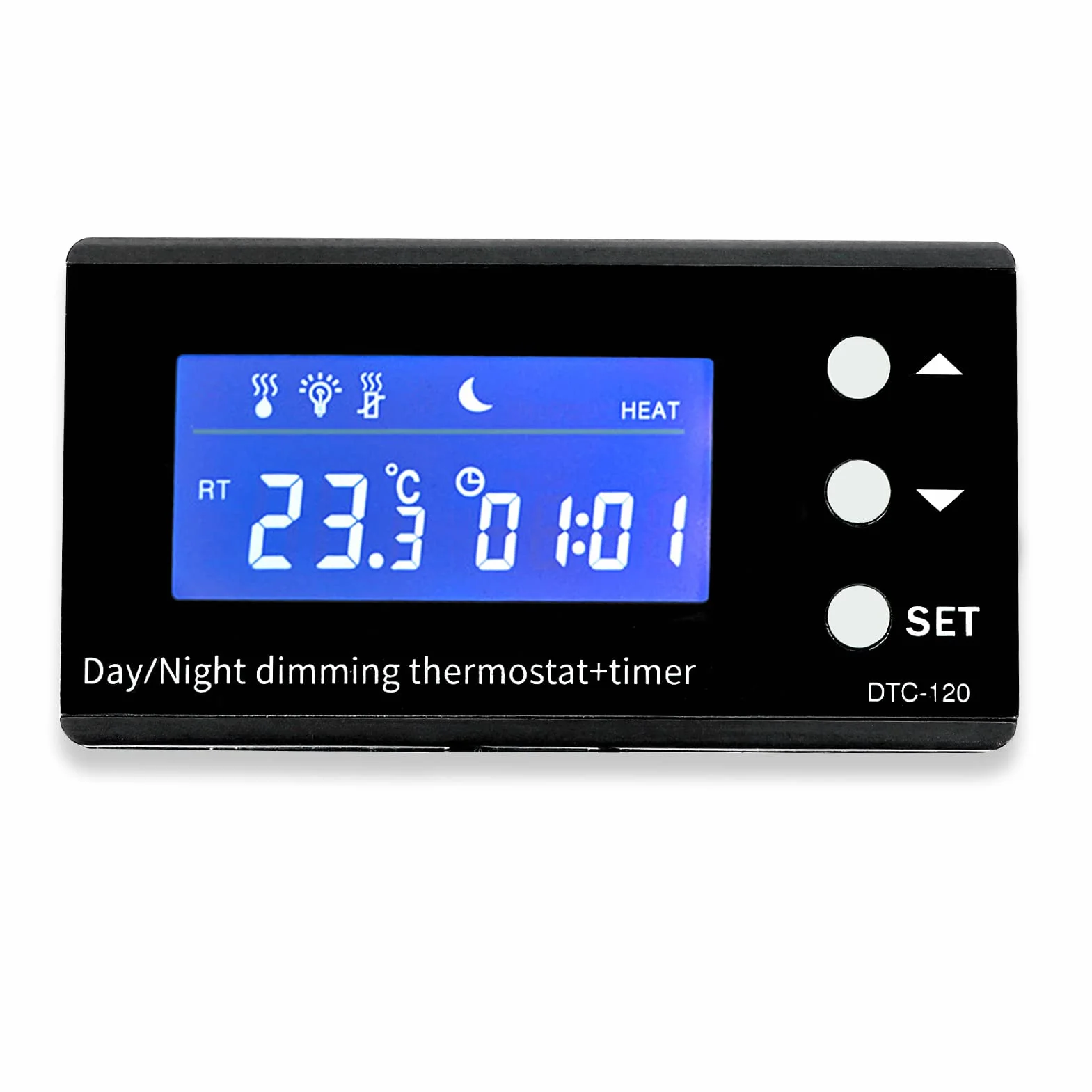 Roadoor Termostat gadów cyfrowy wyświetlacz LCD, regulator temperatury ściemniania w dzień i w nocy, timer do terrarium, do węża, jaszczurki, wiwaria, żółwia