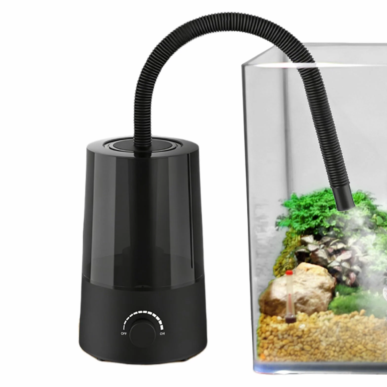Nawilżacz do terrarium dla gadów 2.5L Pojemnik, Automatyczne Wyłączanie w | Nawilżacz dla Płazów Dla Wiwarium , Gekon, Płaz, Gad, Żółw, Wąż, Żaba, Jaszczurka