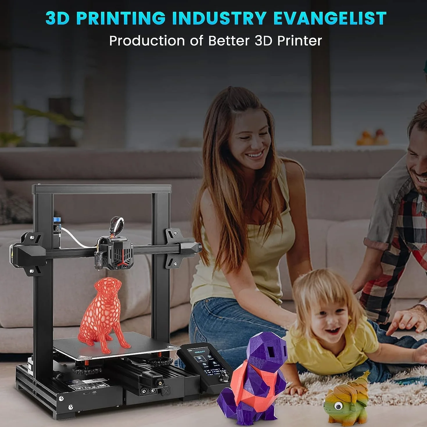 Creality Drukarka 3D Ender-3 V2 Neo, CR Touch, wytłaczarka metalowa, magnetyczna płyta PC