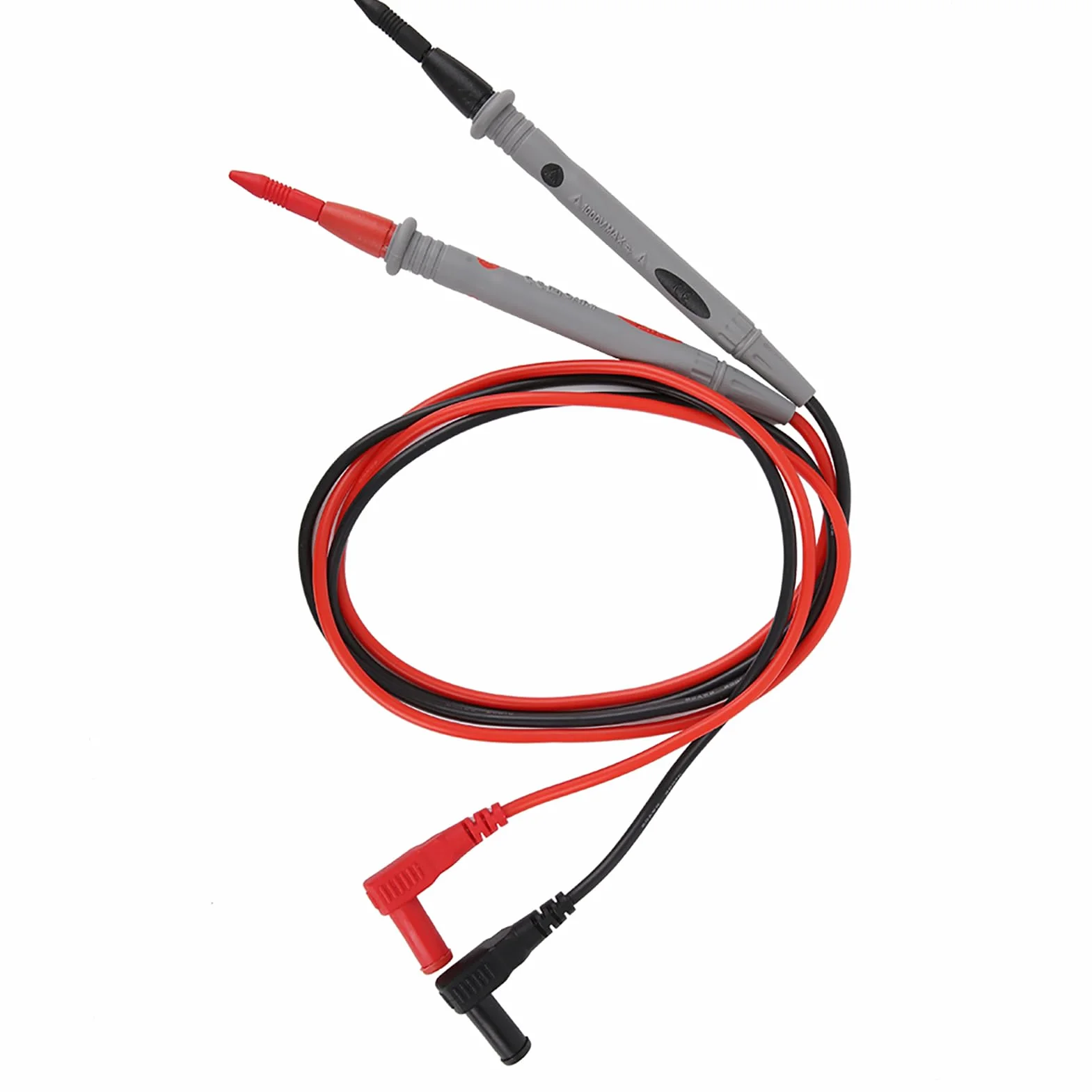 2 sztuki zestaw przewodów pomiarowych do multimetrów elektrycznych z silikonu AC/DC 1000V zestaw przewodów do testowania pojazdów zestaw przewodów pomiarowych elektryka tester 20A