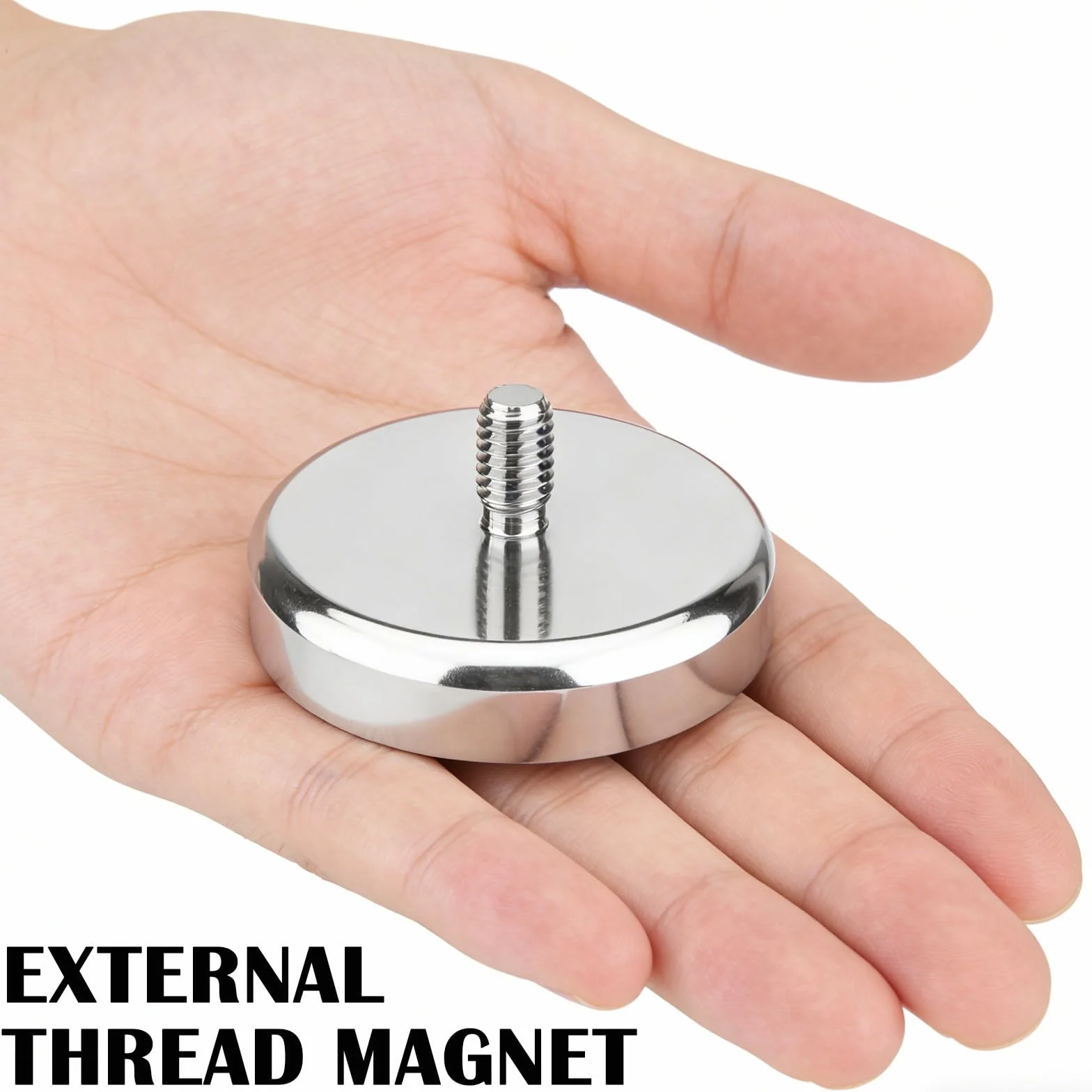 Magnesy neodymowe Ø 25 mm z gwintem M5 24 kg okrągłe