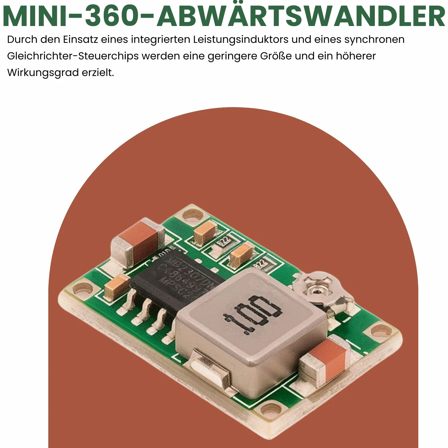 Konwerter DC-DC Step Down 4,75-23 V do 1-17 V 3 A Buck Converter Mini 360 LAOMAO regulowany regulator napięcia, moduł zasilacza (6 sztuk)
