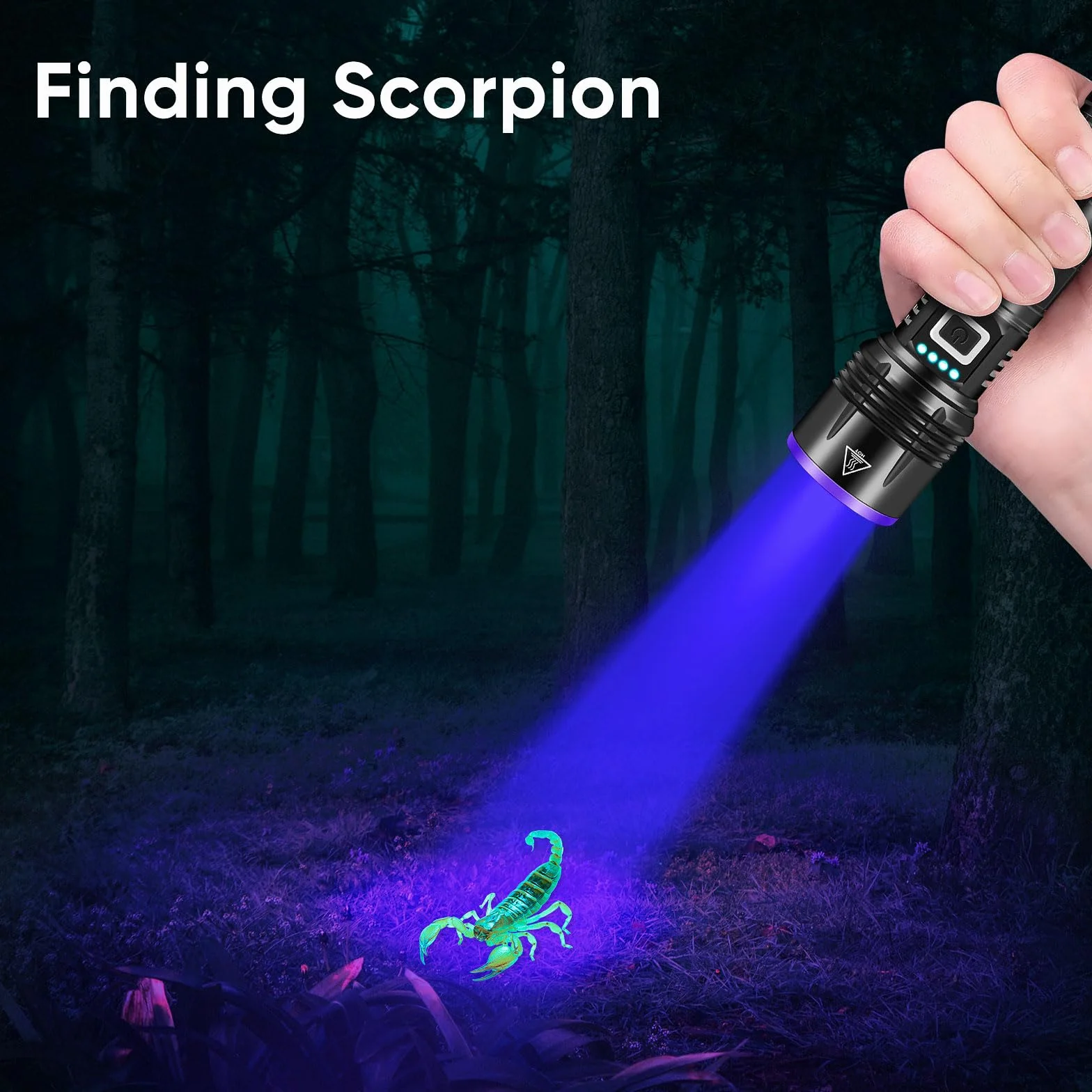Latarka UV 20 W, 5000 mAh, wysoka moc, 365 nm, światło UV, USB, ładowane, czarne światło do wykrywania moczu zwierząt domowych, utwardzania żywicy, wyszukiwarki piłek golfowych, sprawdzania notatek