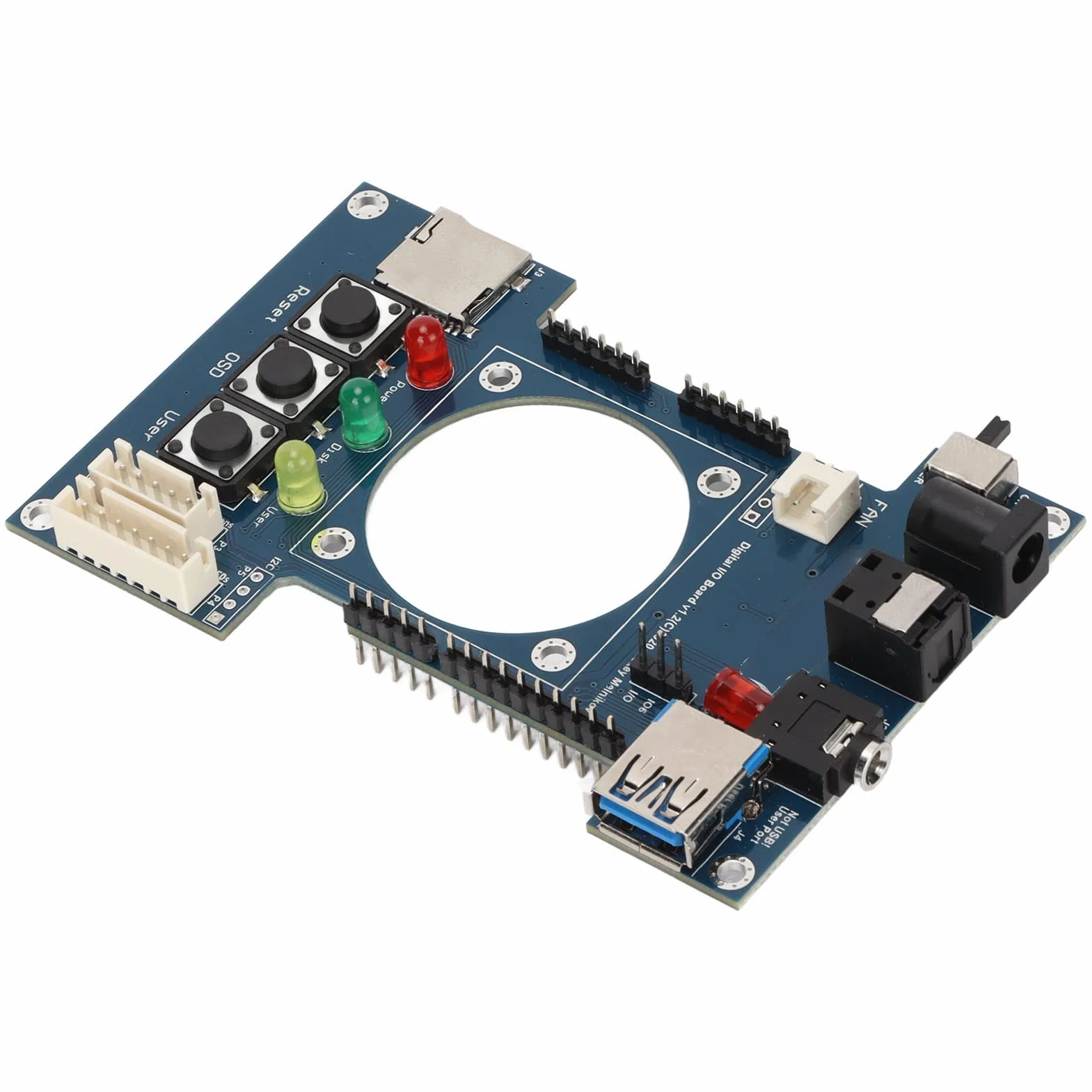 Cyfrowa Płyta IO, Profesjonalne Lutowanie Ręczne V1.2 dla Mister FPGA 7 Port USB Płyta IO dla Akcesoriów Terasic DE10 Nano
