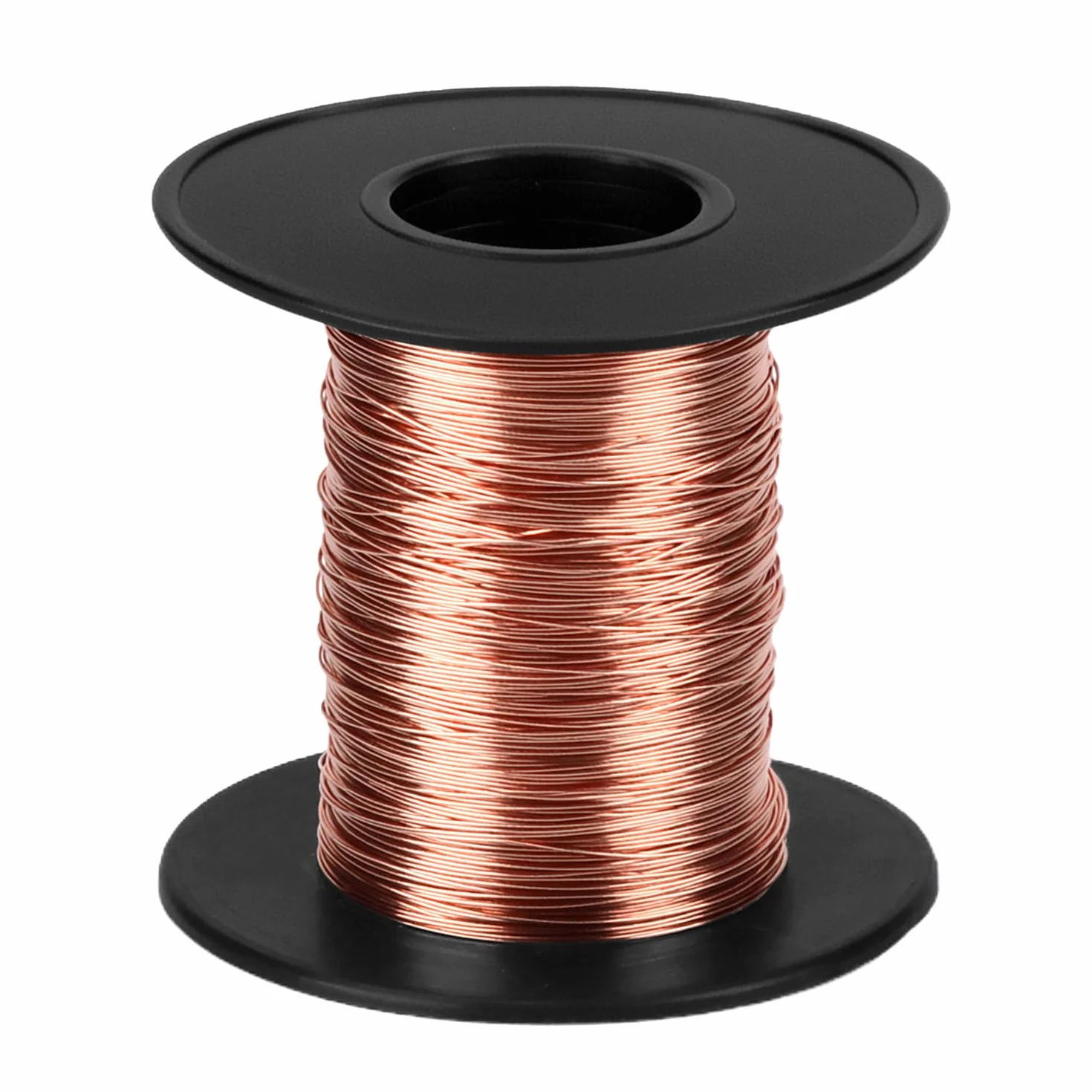 QWORK® T2 drut miedziany 0,3 mm x 100 m, 99,9% czysty drut miedziany do transformatorów, cewek i silników, majsterkowania