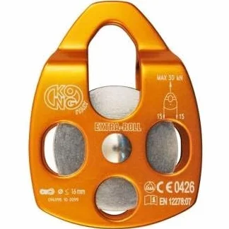 Kong Extra Roll Pulley anodyzowany pomarańczowy