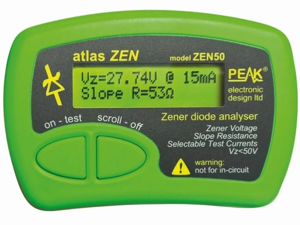 Velleman Atlas Zen - Analizator DIOD ZENER (0-50 V)