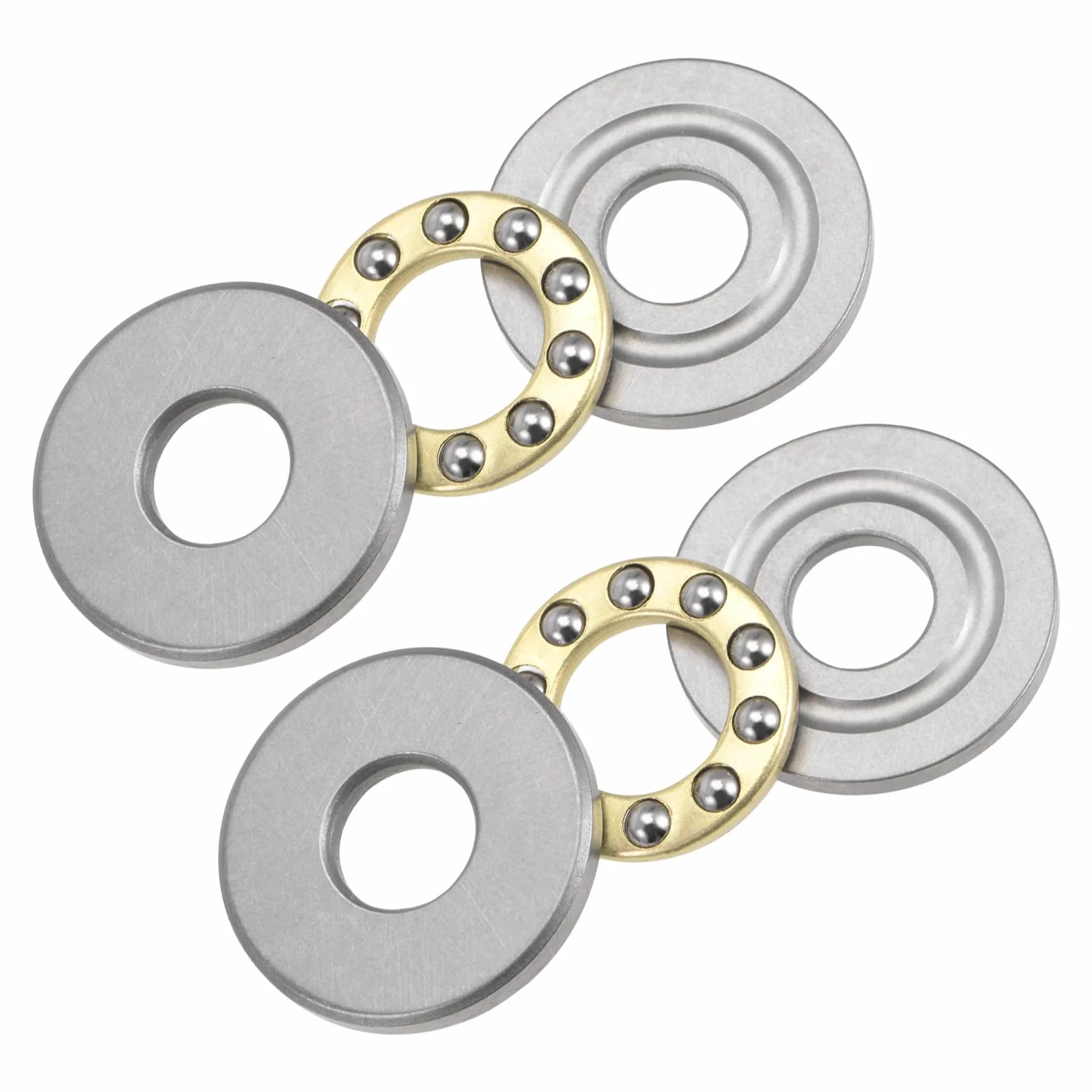 2 szt. F8-22M Push Ball Bearing - [8mm x 22mm x 7mm] Miniaturowe łożysko kulkowe oporowe ze stali chromowanej z podkładką do narzędzi maszynowych