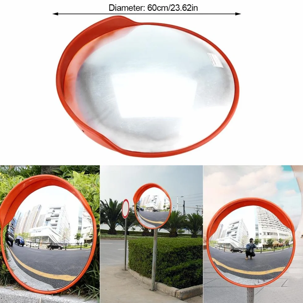 Lustro panoramiczne drogowe wypukłe 60 cm z regulowanym uchwytem