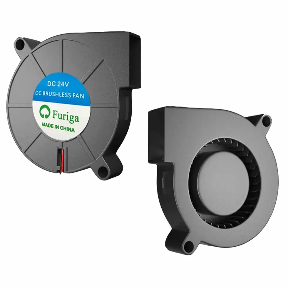 Wentylator 24 V DC 50 x 50 x 15 mm do drukarki 3D - radial 5015 z kablem 1 m do radiatora - 2 sztuki