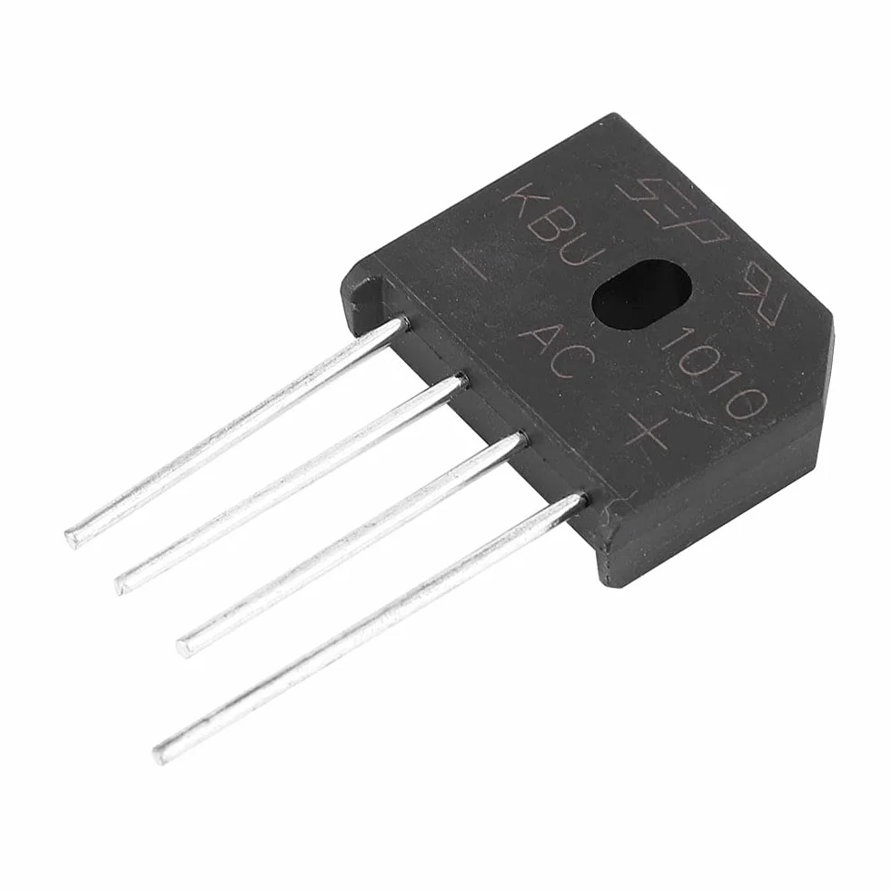 KBU1010 10A 1000 V 4-biegunowy mostek prostowniczy diodowy do przełącznika regulacji zasilania (10 sztuk) prostownika;