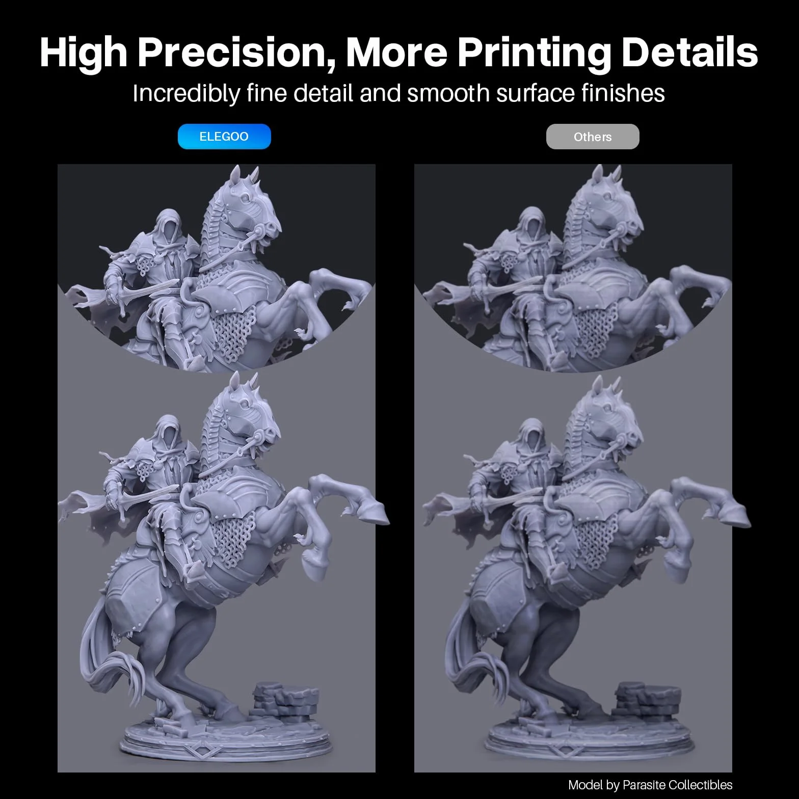 ELEGOO Water Washable 3D Printer Resin 2.0, Szybko Utwardzalna Żywica Fotopolimerowa do Drukarek LCD DLP SLA Resin, Płyn do Utwardzania UV 395-405 nm, Niski Skurcz, Wysoka Trwałość, 2000g Szary