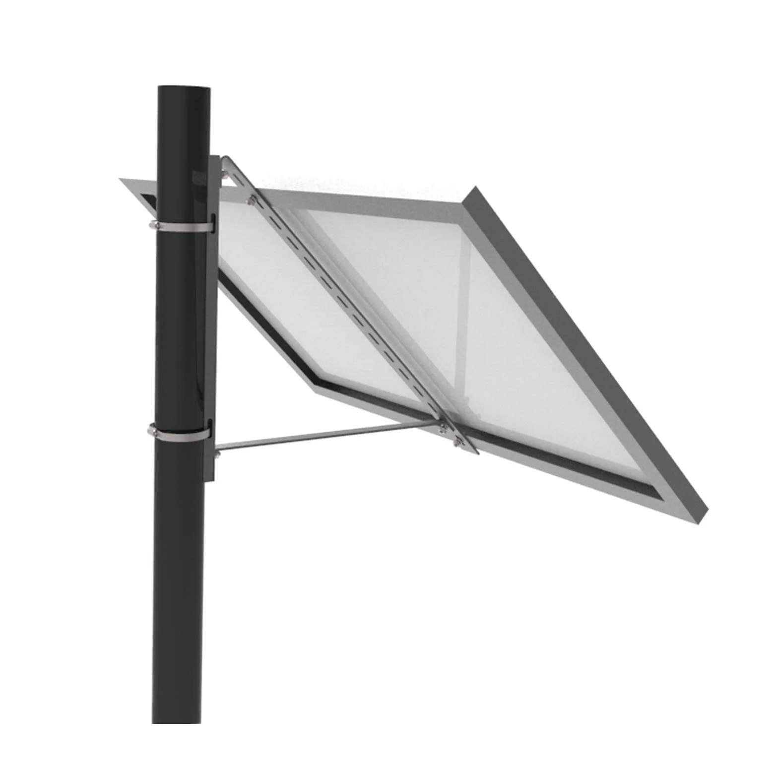 Aluminiowy uchwyt słupka 45° do panelu słonecznego 100-670 mm