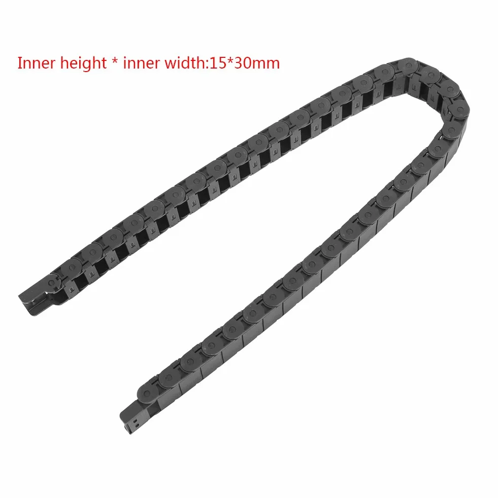 Czarny nylonowy kabel zamek błyskawiczny 15 mm x 30 mm 1 m do grawerowania CNC router akcesoria