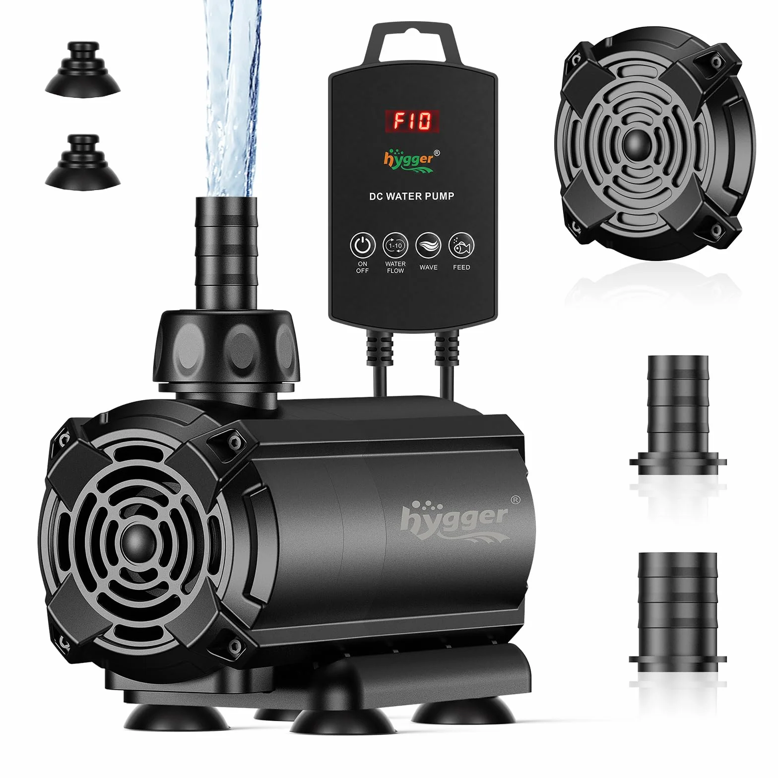 hygger Pompa wodna do akwarium, pompa głębinowa (27 W, 3000 l/h)