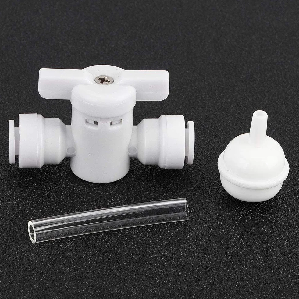 Zestaw do Akwarium CO2, Zestaw do Generatora CO2 z Manometrem, DIY Akwarium Obsadzone Zbiornikiem System CO2 Pro Tube Manometr Zestaw Zakrętek do Butelek