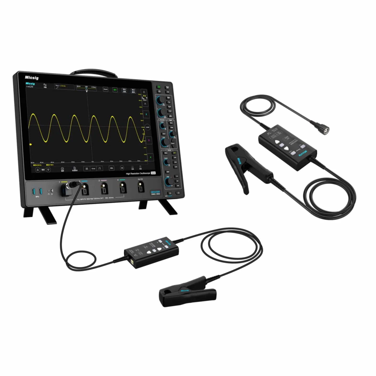 Micsig CP2100A AC/DC Oscyloskop Sonda prądowa 800KHz 10A/100A ze standardowym interfejsem BNC