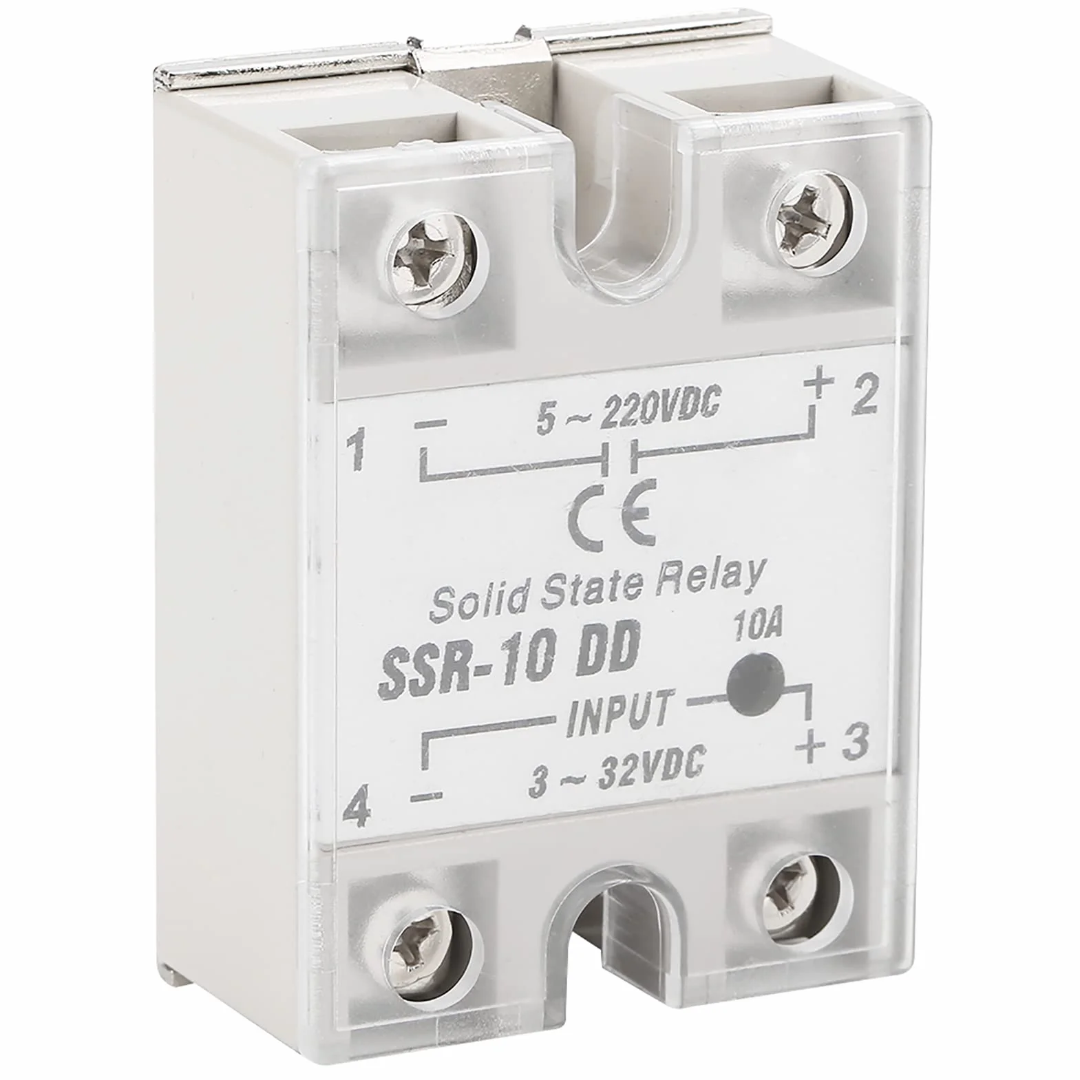 SSR-10 DD 10A 5-220V DC moduł przekaźnika półprzewodnikowego do przemysłowych procesów automatyzacji