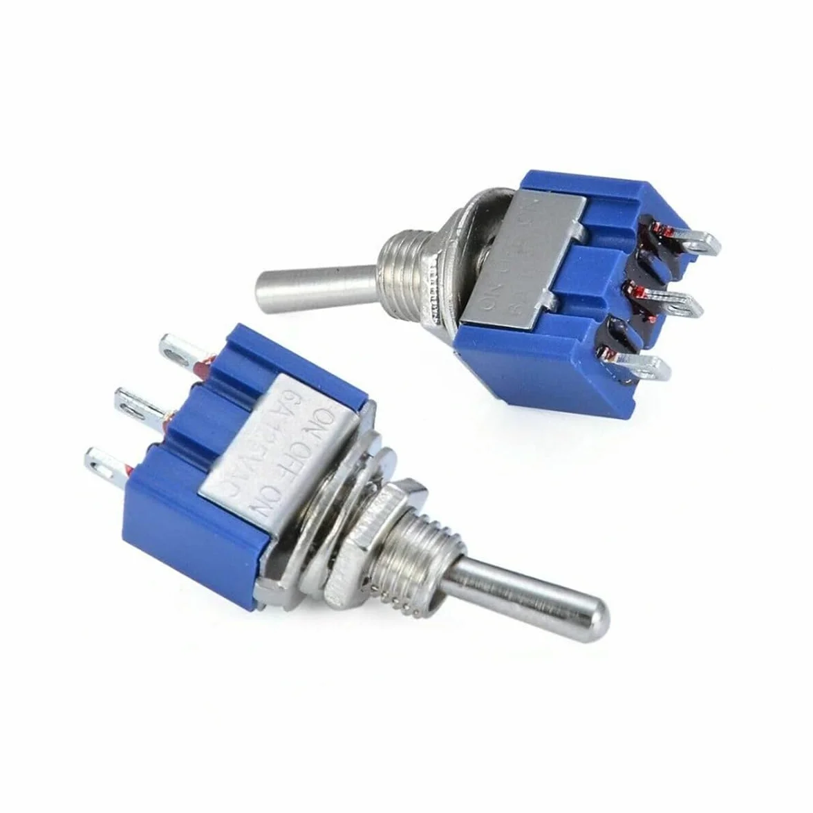 Hailege 10pcs AC 125V 6A DPDT Toggle Switch MTS202