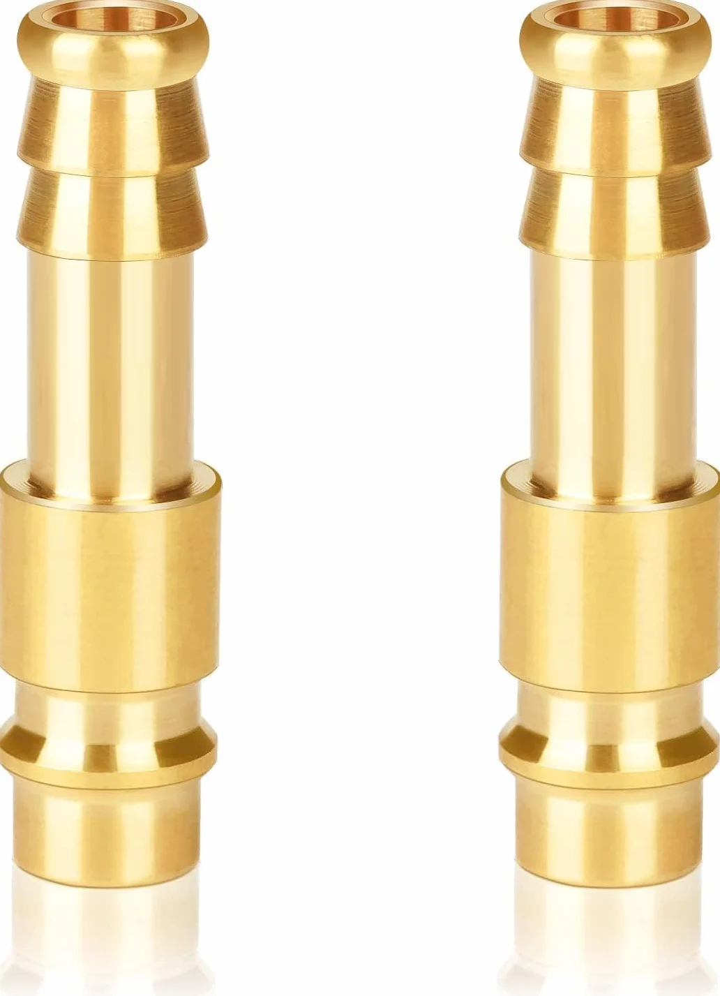 2 szt. złącze sprężonego powietrza 10 mm / gniazdo przyłączeniowe sprężonego powietrza 10 mm mosiądz DN10 gniazdo przyłączeniowe korek węża tuleja zaworowa wtyczka gwintowana złączka