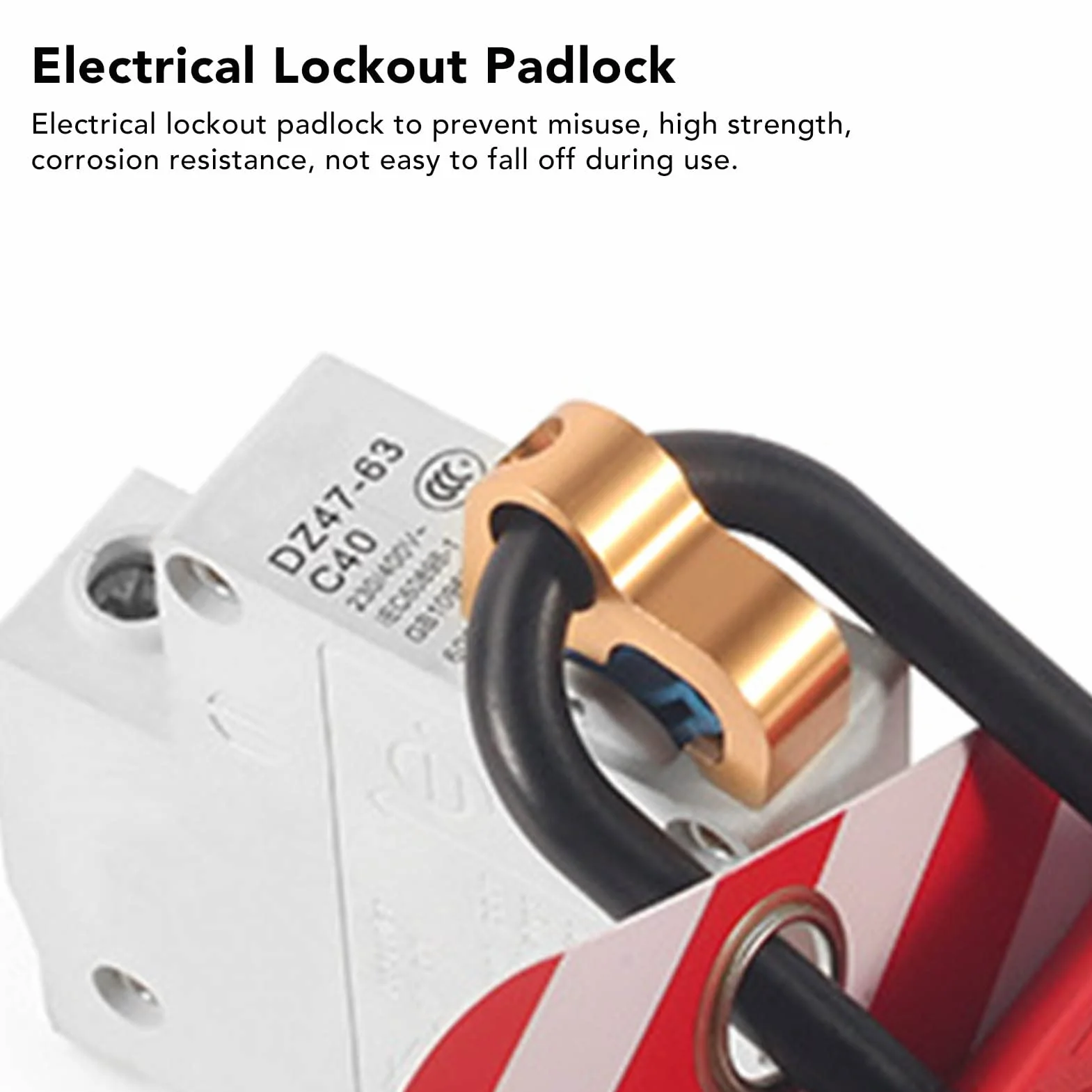 Zestaw Blokujący Tagout, Blokada Tagout Lock Mikroelektryczna Kłódka Blokująca ze Stopu Aluminium do Przemysłowych Rozdzielnic Elektrycznych