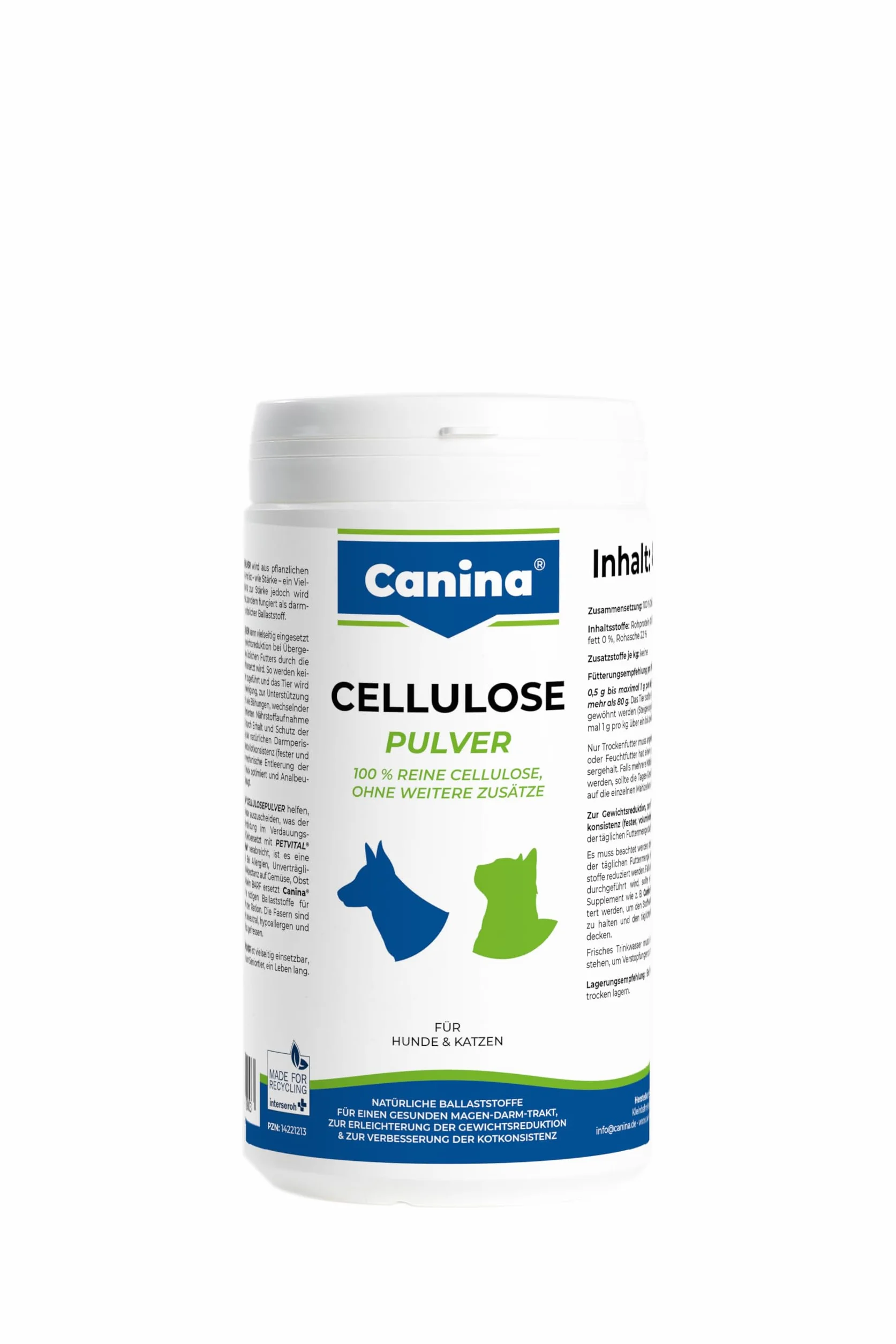 Canina Celuloza w proszku, mieszanka, 1 opakowanie (1 x 400 g)