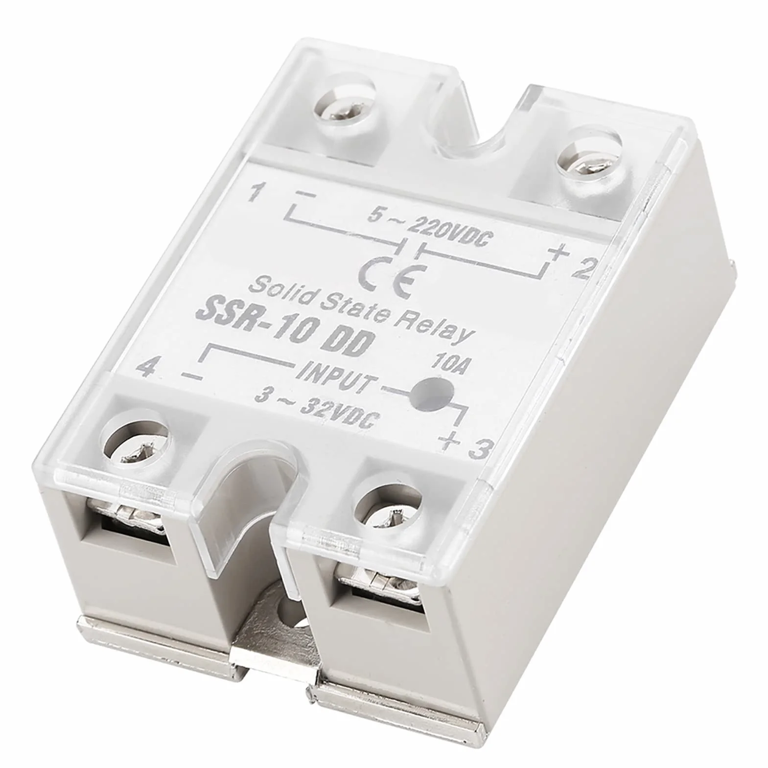 SSR-10 DD 10A 5-220V DC moduł przekaźnika półprzewodnikowego do przemysłowych procesów automatyzacji