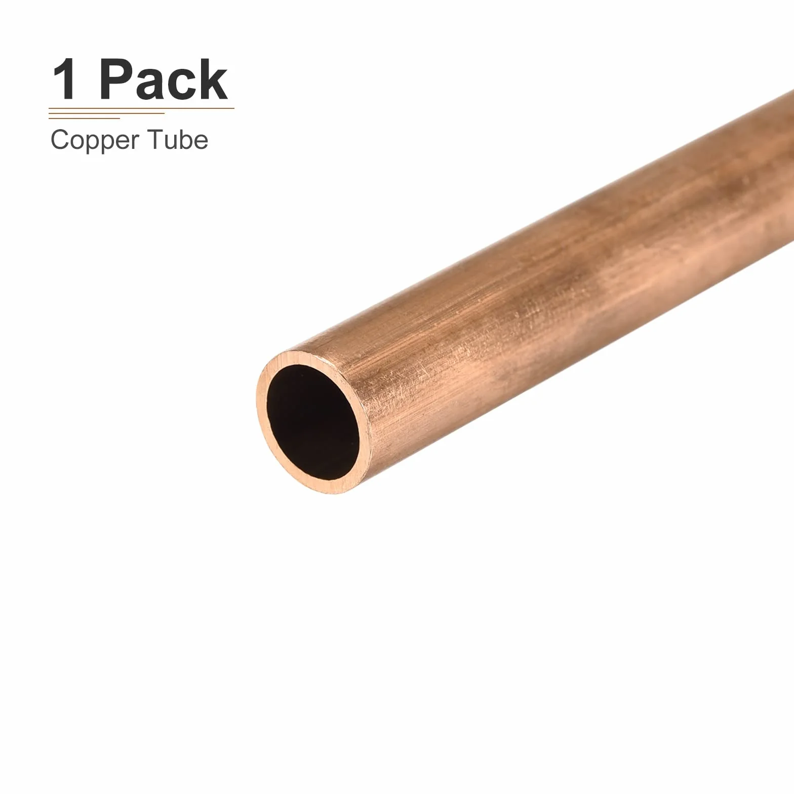 DTGN 10 mm x 1 mm x 300 mm (ODxWall TXL) miedziana rura - 1 opakowanie - dobra do wyposażenia maszynowego DIY dekoracyjna rama - okrągłe metalowe rurki