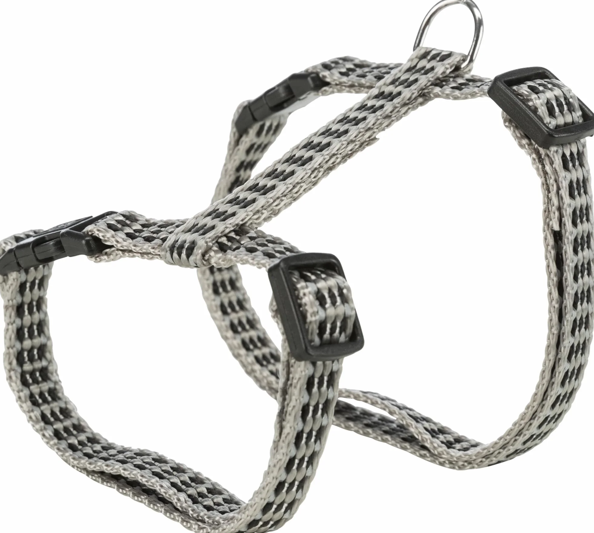 Trixie 4184 uprząż dla kotów z smyczą, odblaskowa, nylon, 22–42 cm/10 mm, 1,20 m