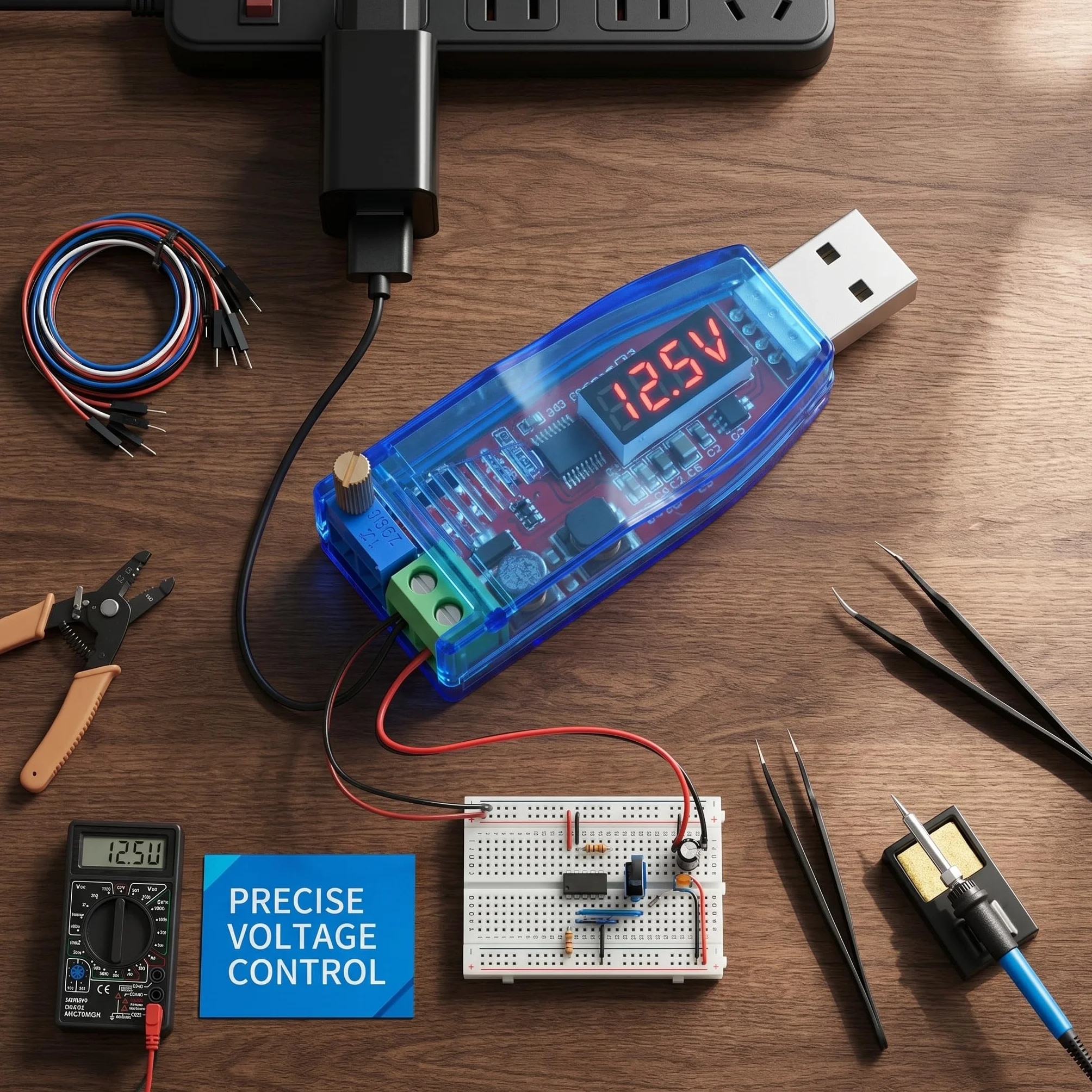 Regulator napięcia DC/DC Step Up/Down 5V-24V Regulowany moduł zasilania USB