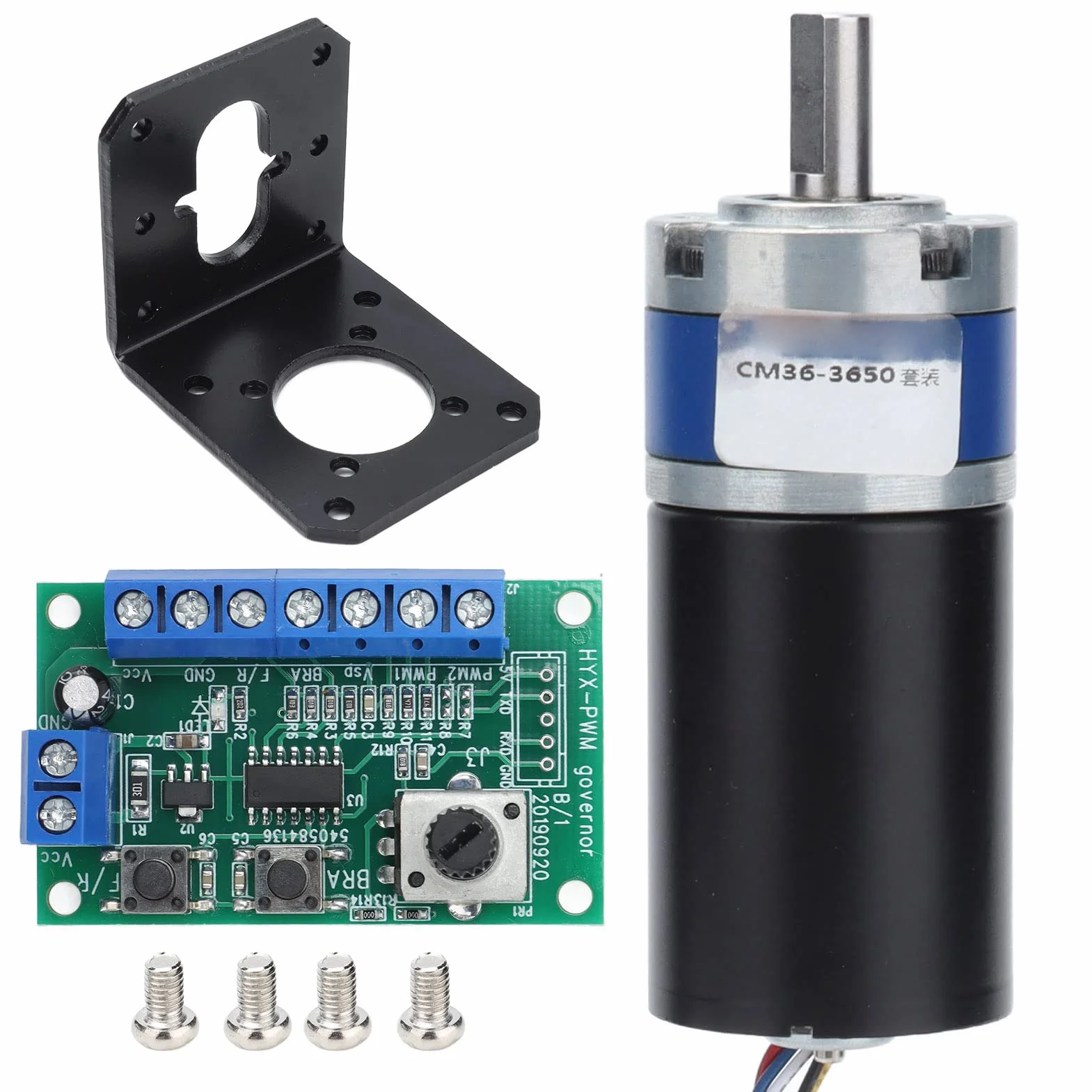 DC 12V bezszczotkowy silnik z przekładnią elektryczna przekładnia planetarna silnik z magnesem redukcyjnym 8mm wał D z kontrolerem (230 obr./min)